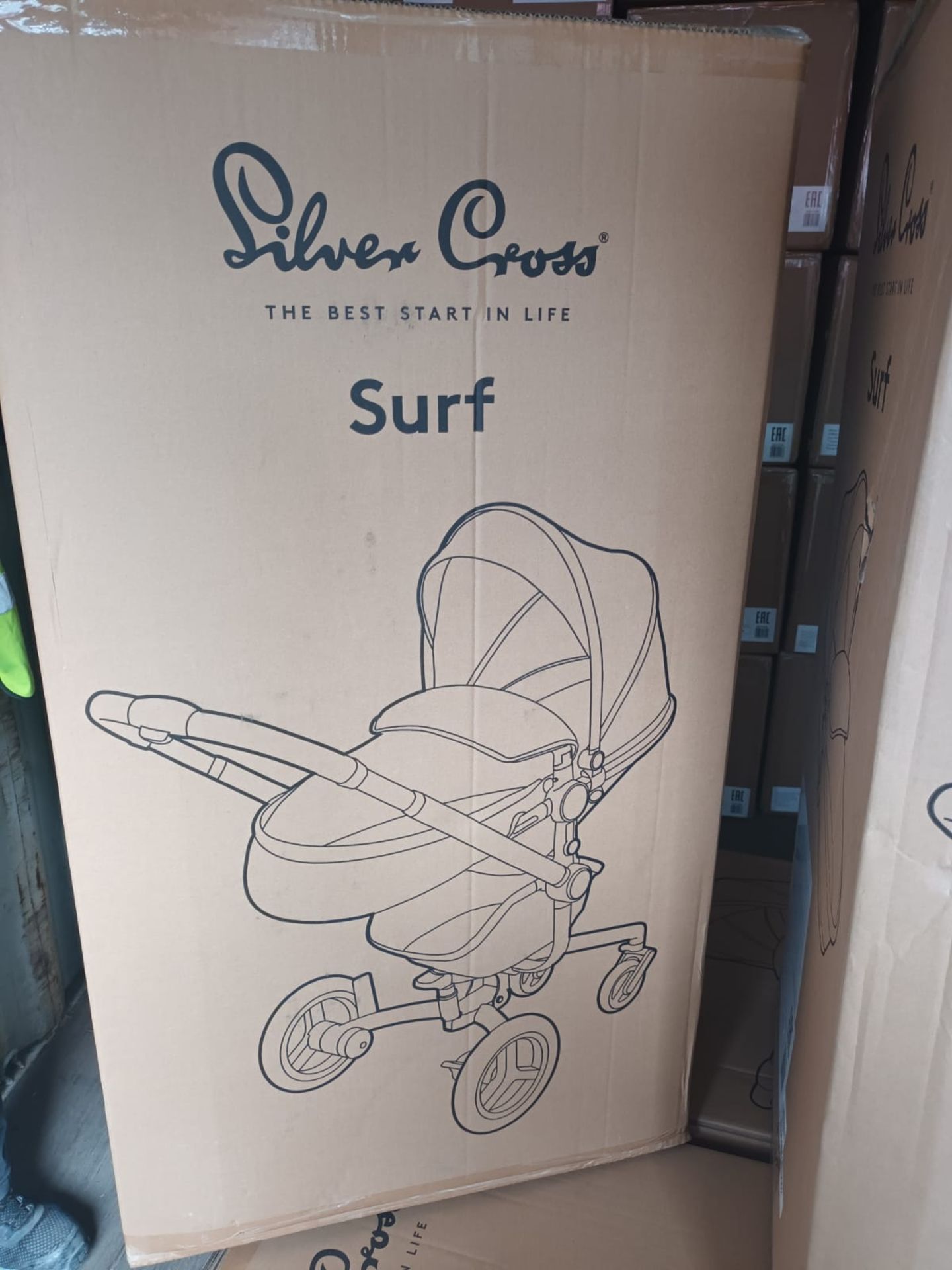 PALLET TO CONTAIN 6 X New Boxed Silver Cross Surf Eclipse Special Edition Pram. RRP £1,195 each. - Image 46 of 48
