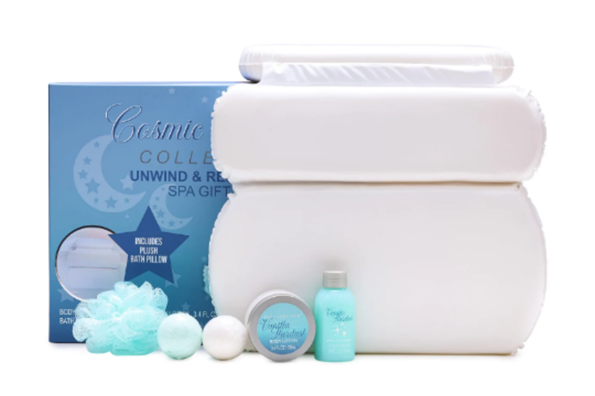5 x New Packaged Spa Luxetique Cosmic Dreams Vanilla Spa Gift Set. (SKU:SPA-BA-01). RRP £59.88 EACH.