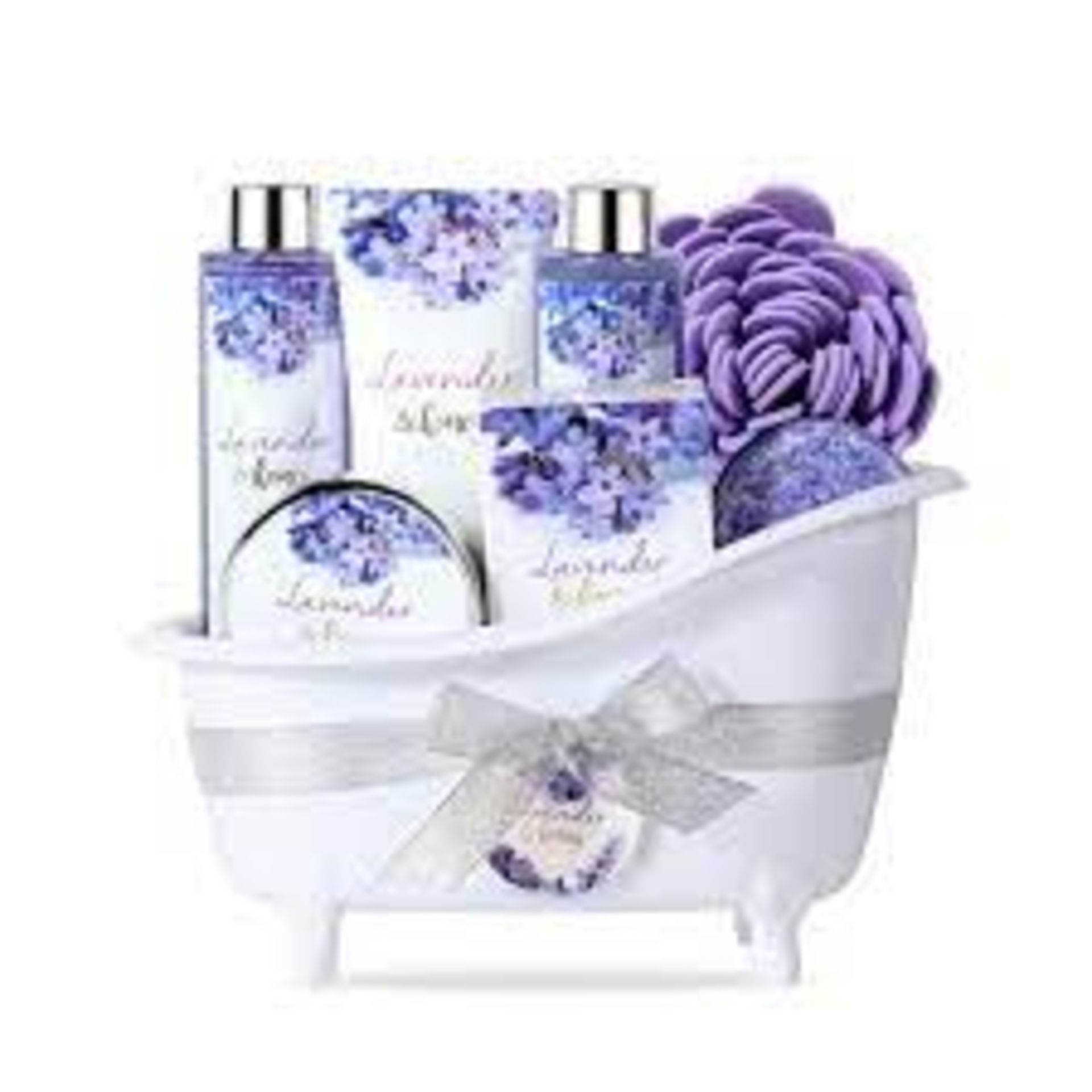 PALLET TO CONTAIN 48 X NEW PACKAGED BODY & EARTH Lavender & Honey Spa Bathtub Set. (ROW12) Contents: