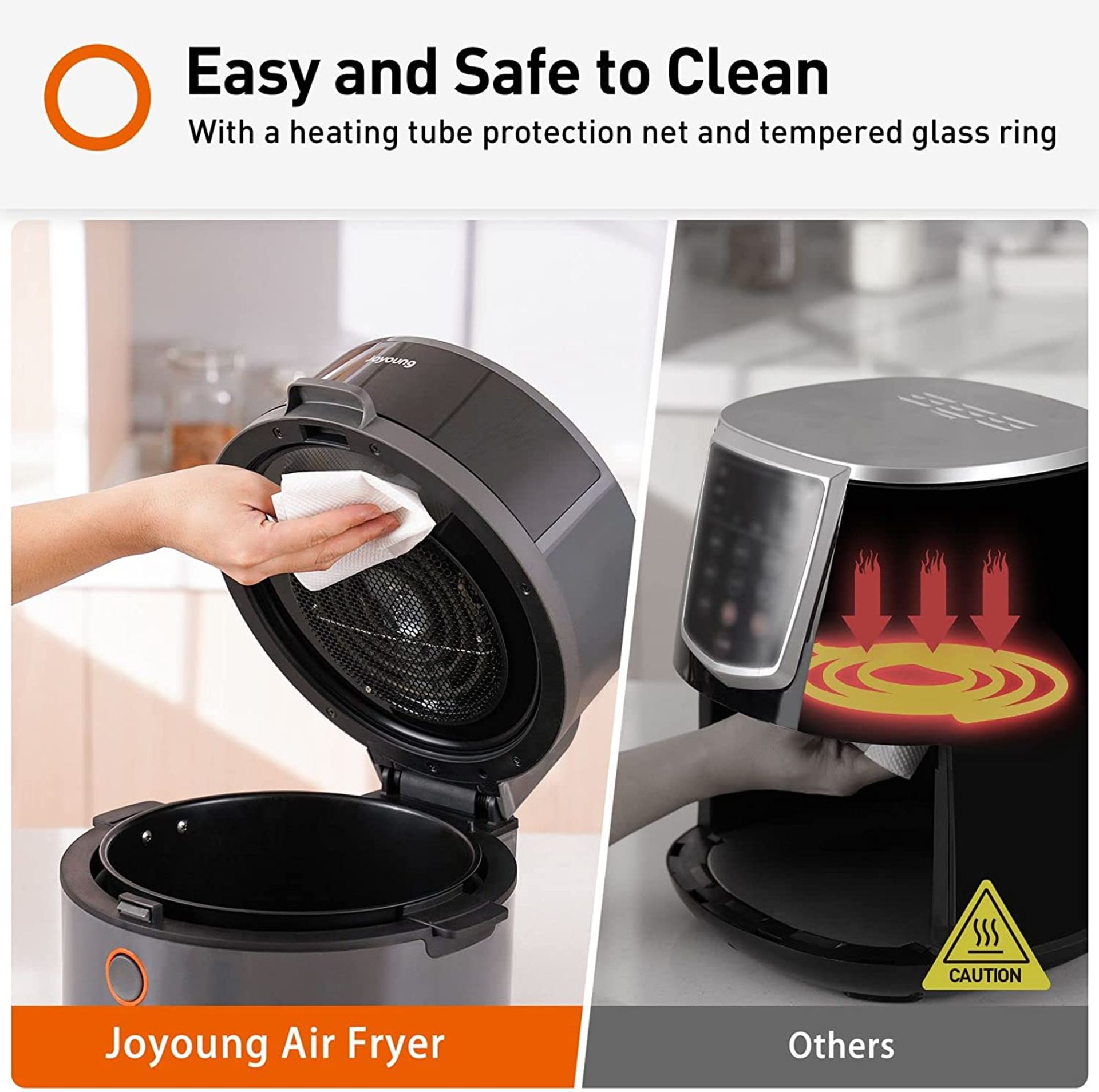 New Boxed JOYOUNG Air Fryer 10 in 1 Digital Air Fryer Toaster Oven 5.8Qt with Free Recipe. RRP £ - Image 7 of 9