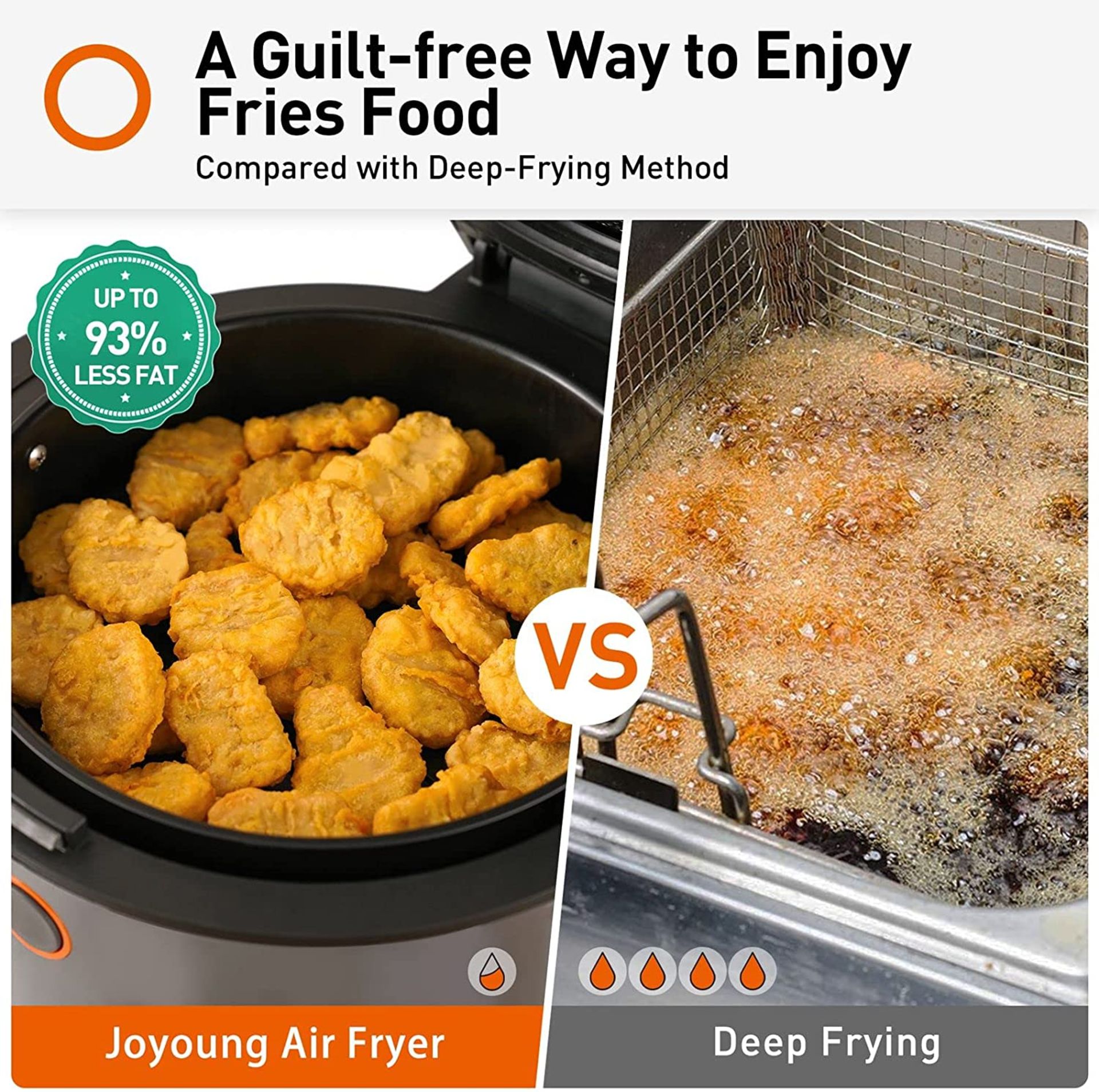 New Boxed JOYOUNG Air Fryer 10 in 1 Digital Air Fryer Toaster Oven 5.8Qt with Free Recipe. RRP £ - Image 2 of 10