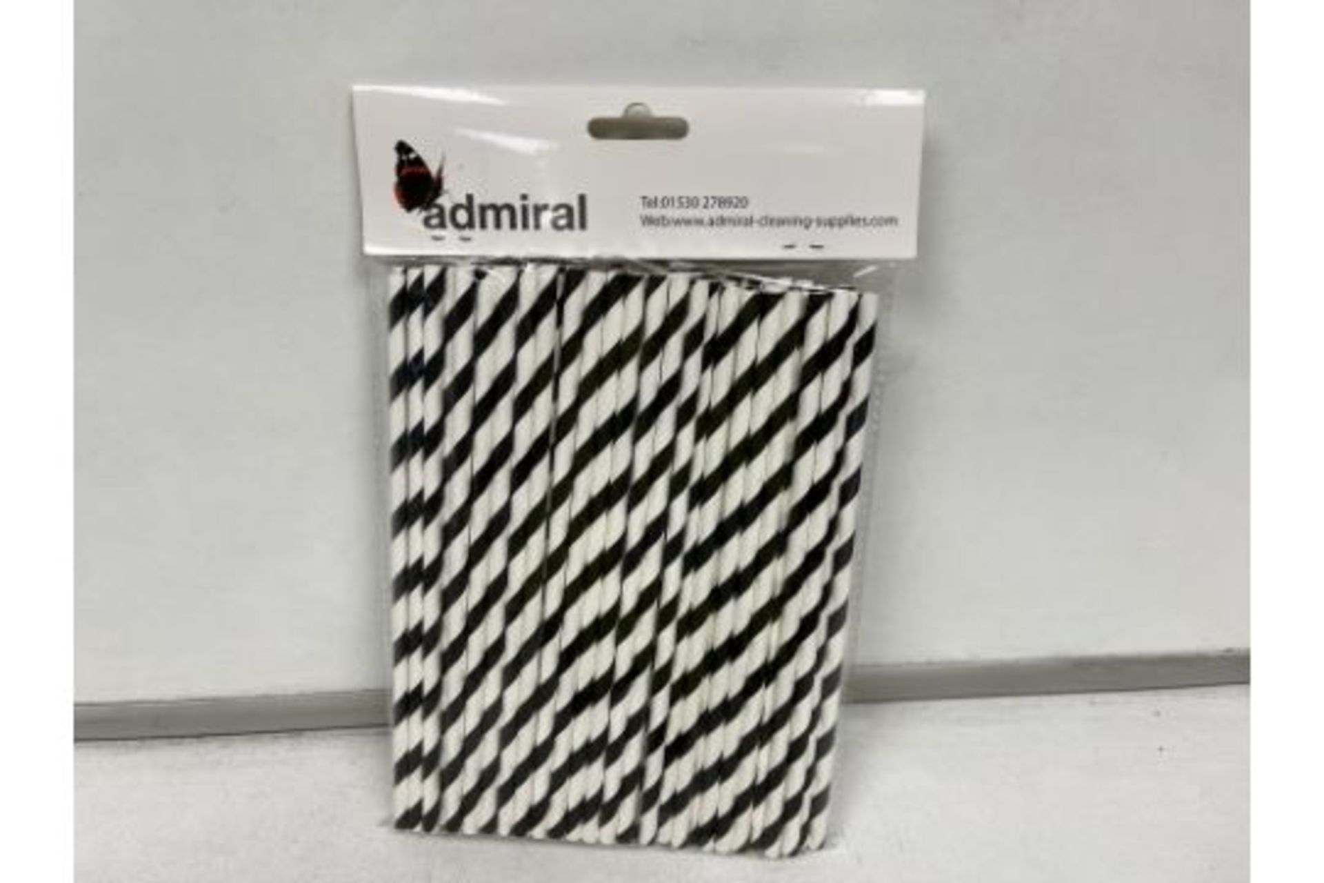 150 X BRAND NEW PACKS OF 150 ADMIRAL PAPER DRINKING STRAWS R18-9