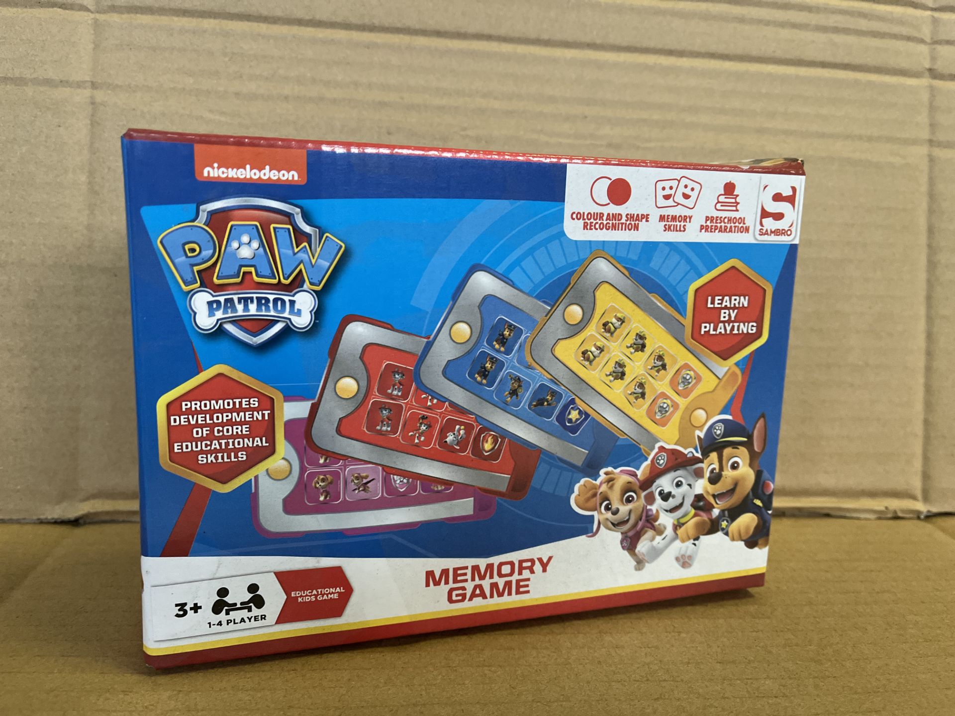 24 X BRAND NEW PAW PATROL LEARN BY PLAYING MEMORY GAMES S1-21