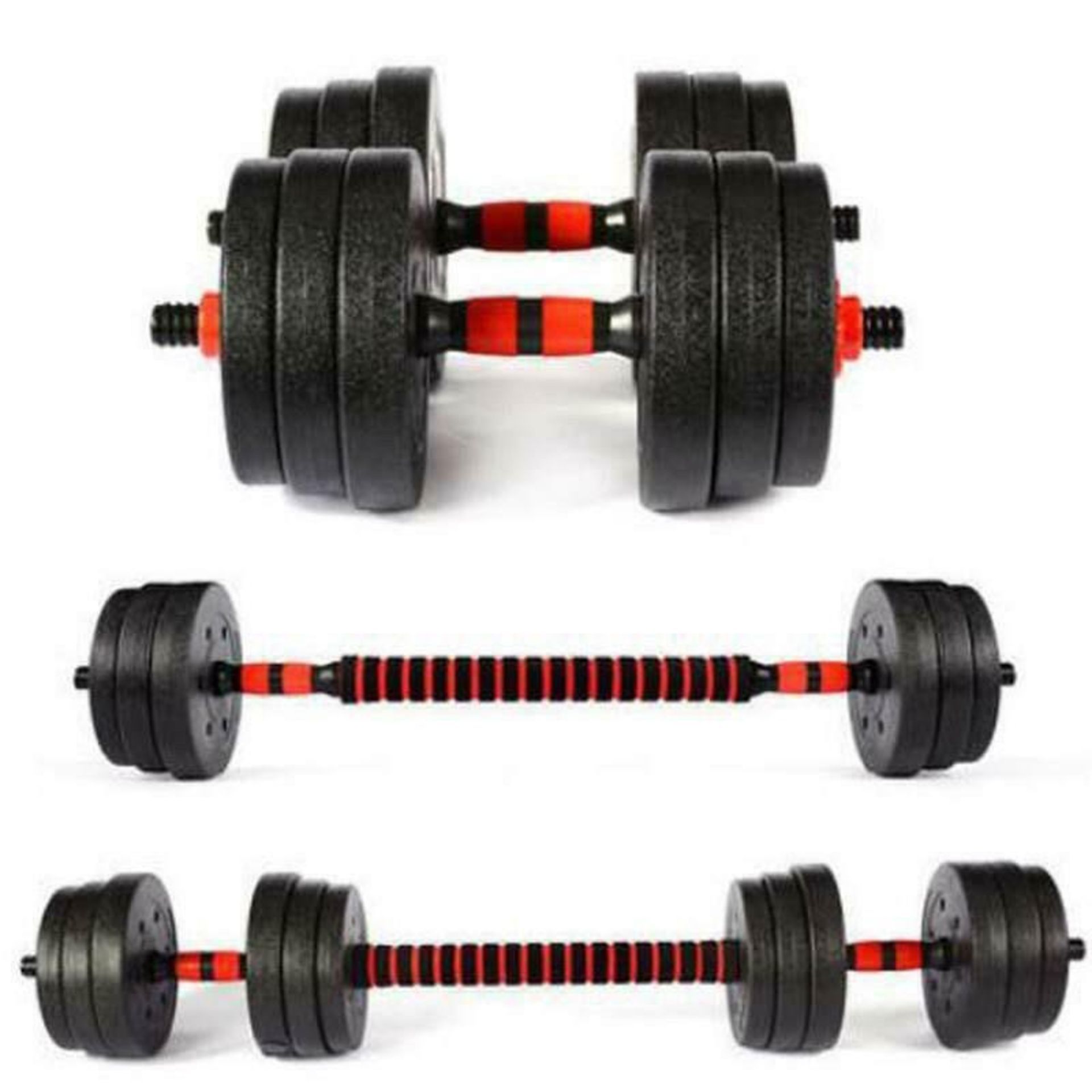 2 X BRAND NEW 20KG BARBELL DUMBBELL BODY BUILDING SETS R13-7