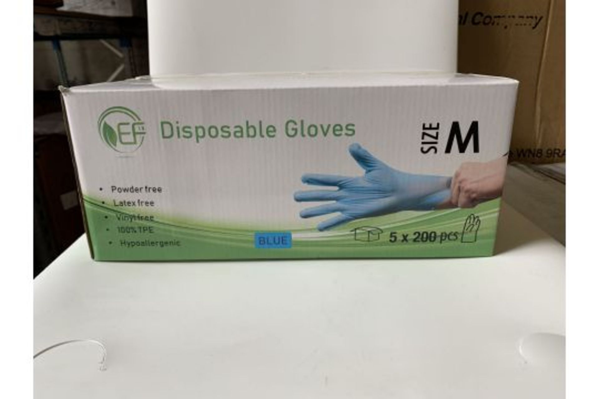 25 X BRAND NEW PACKS OF 200 CLEAR MEDIUM EN455 DISPOSABLE GLOVE S1P