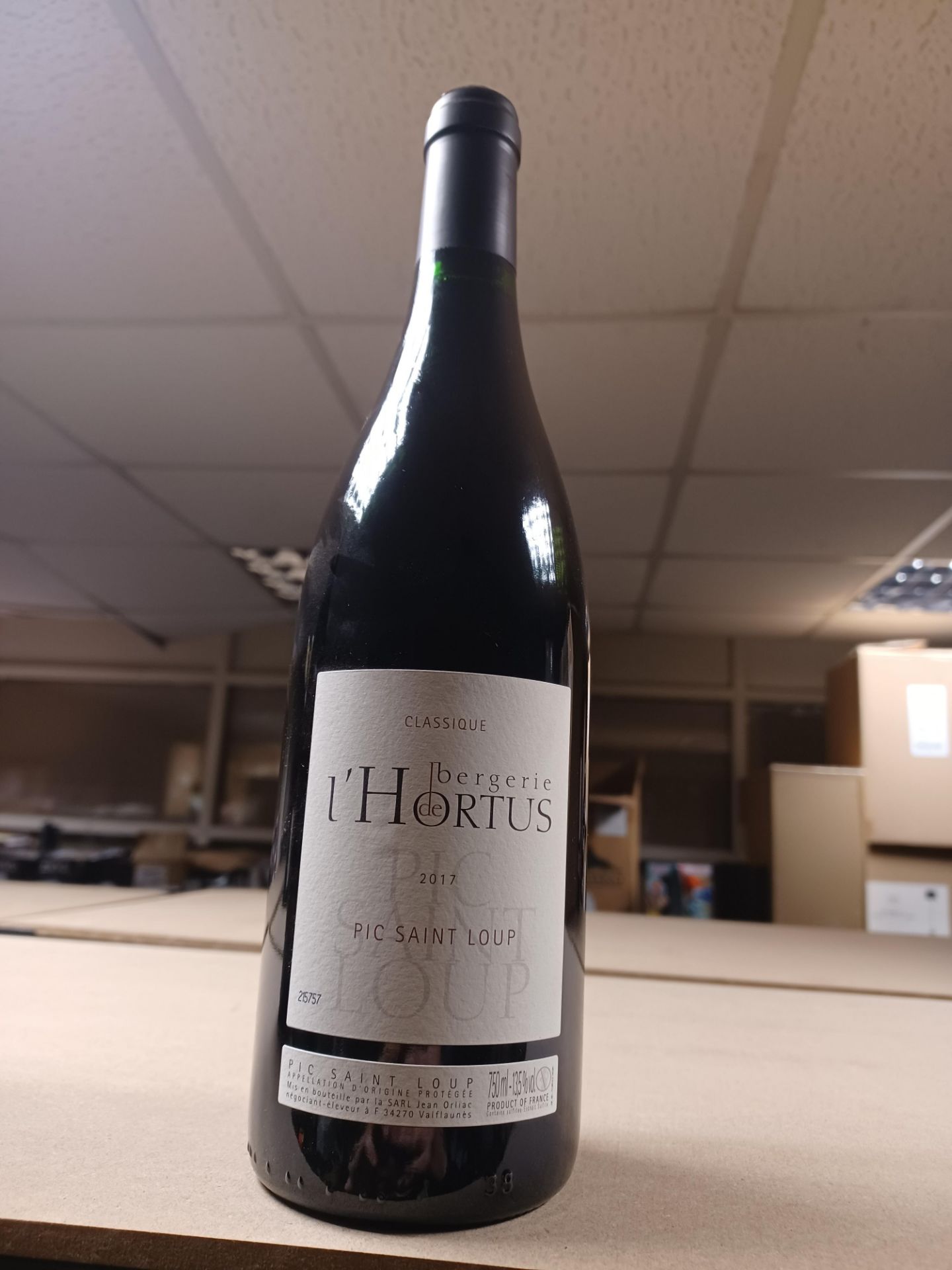 6 x Domaine de l'Hortus Pic-Saint-Loup Classique Bergerie 2017 13.5% RRP £23.00 each - EBR