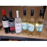 6 x MIXED DELUXE WINES INCLUDING, BUSH TELEGRAPH PINOT, Il BANCHETTO, VALDIVIESO AND MORE TOTAL