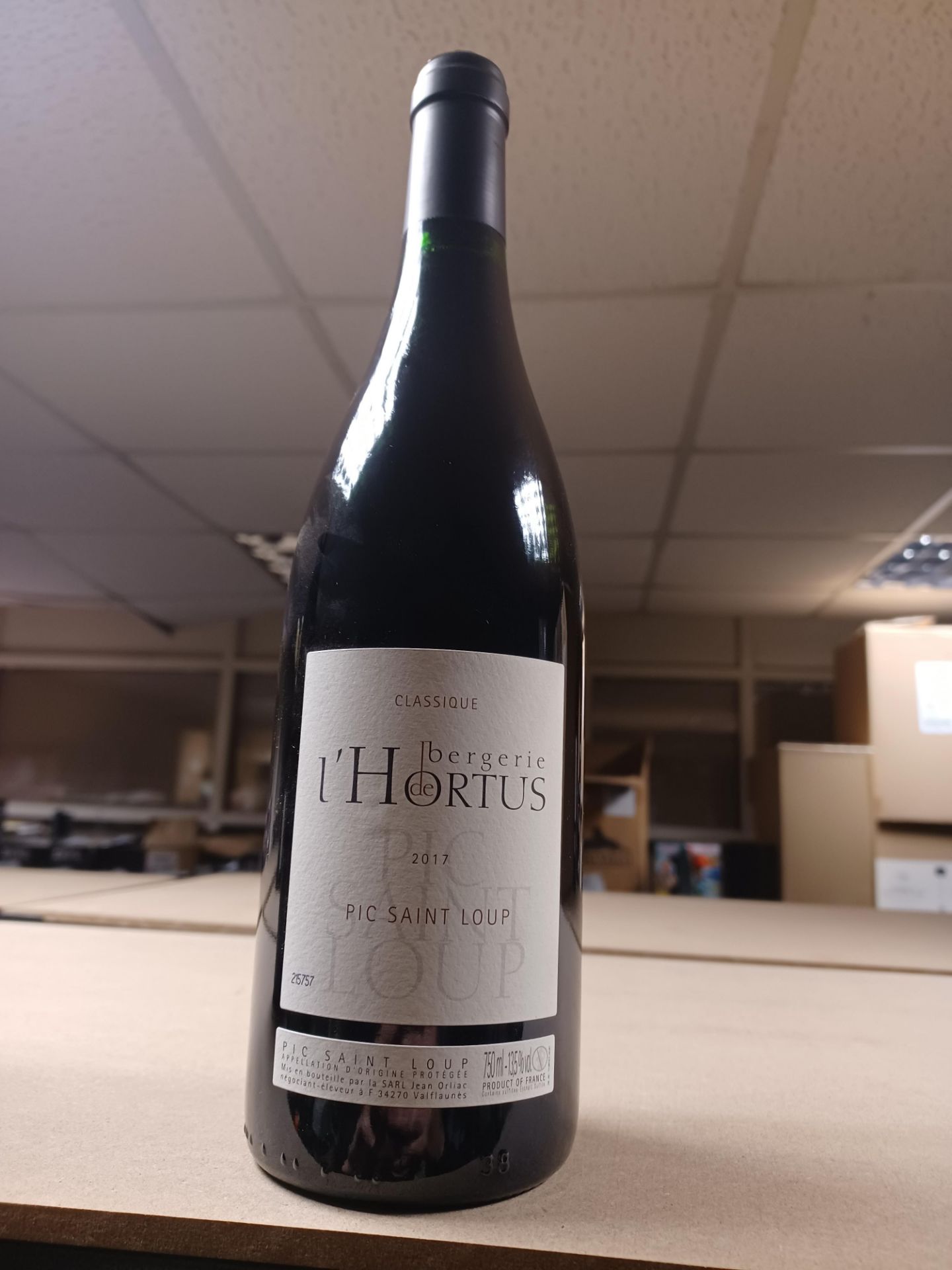 6 x Domaine de l'Hortus Pic-Saint-Loup Classique Bergerie 2017 13.5% RRP £23.00 each - EBR