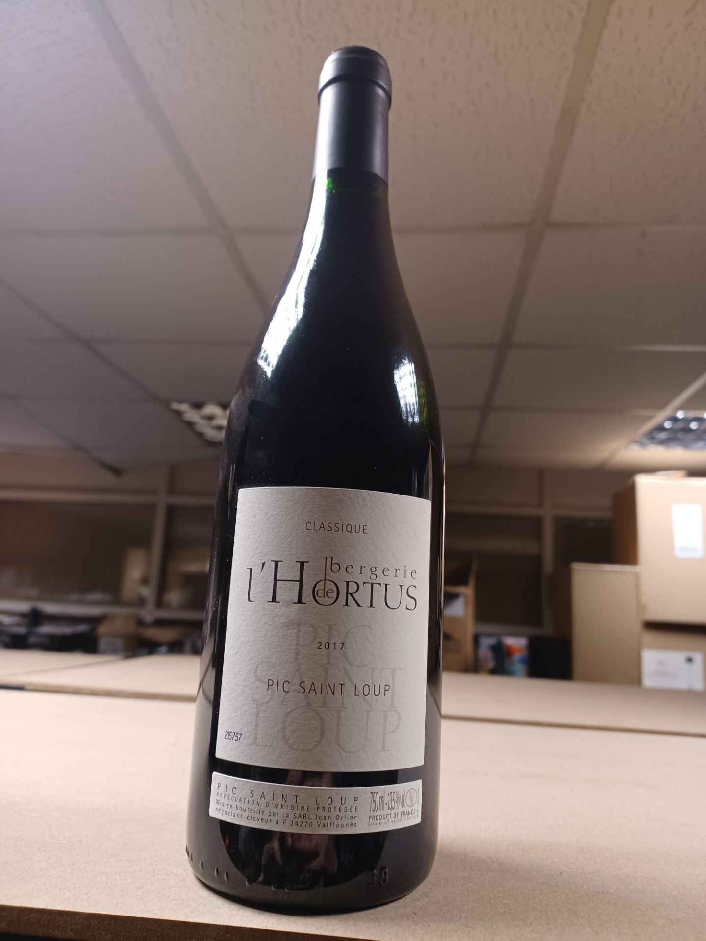 6 x Domaine de l'Hortus Pic-Saint-Loup Classique Bergerie 2017 13.5% RRP £23.00 each - EBR