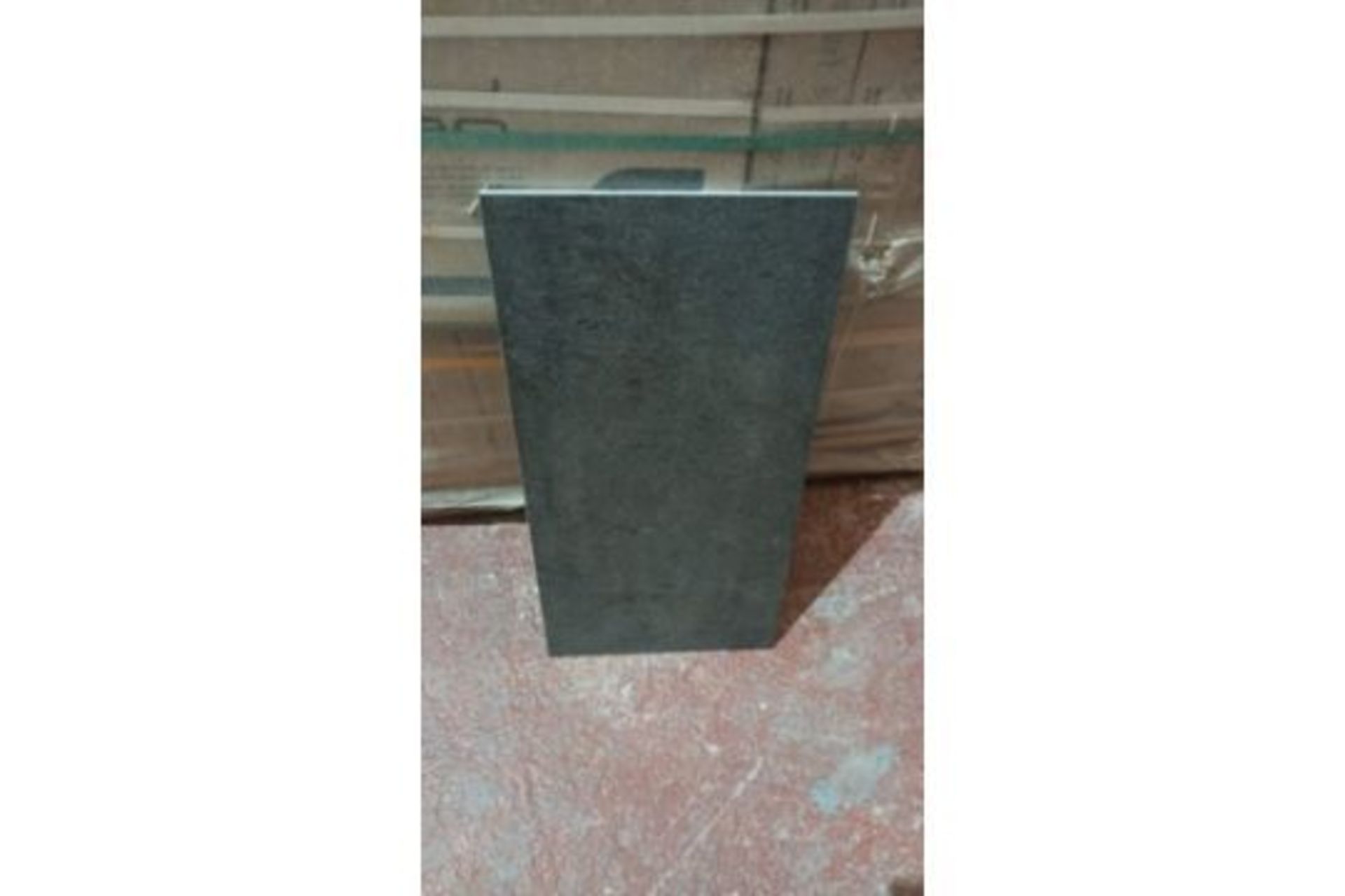 10 X PACKS OF PORCELLAN POLISHED ANTHRACITE GREY POLISHED FLOOR ; WALL TILES. 300x600MM HIGH QUALITY