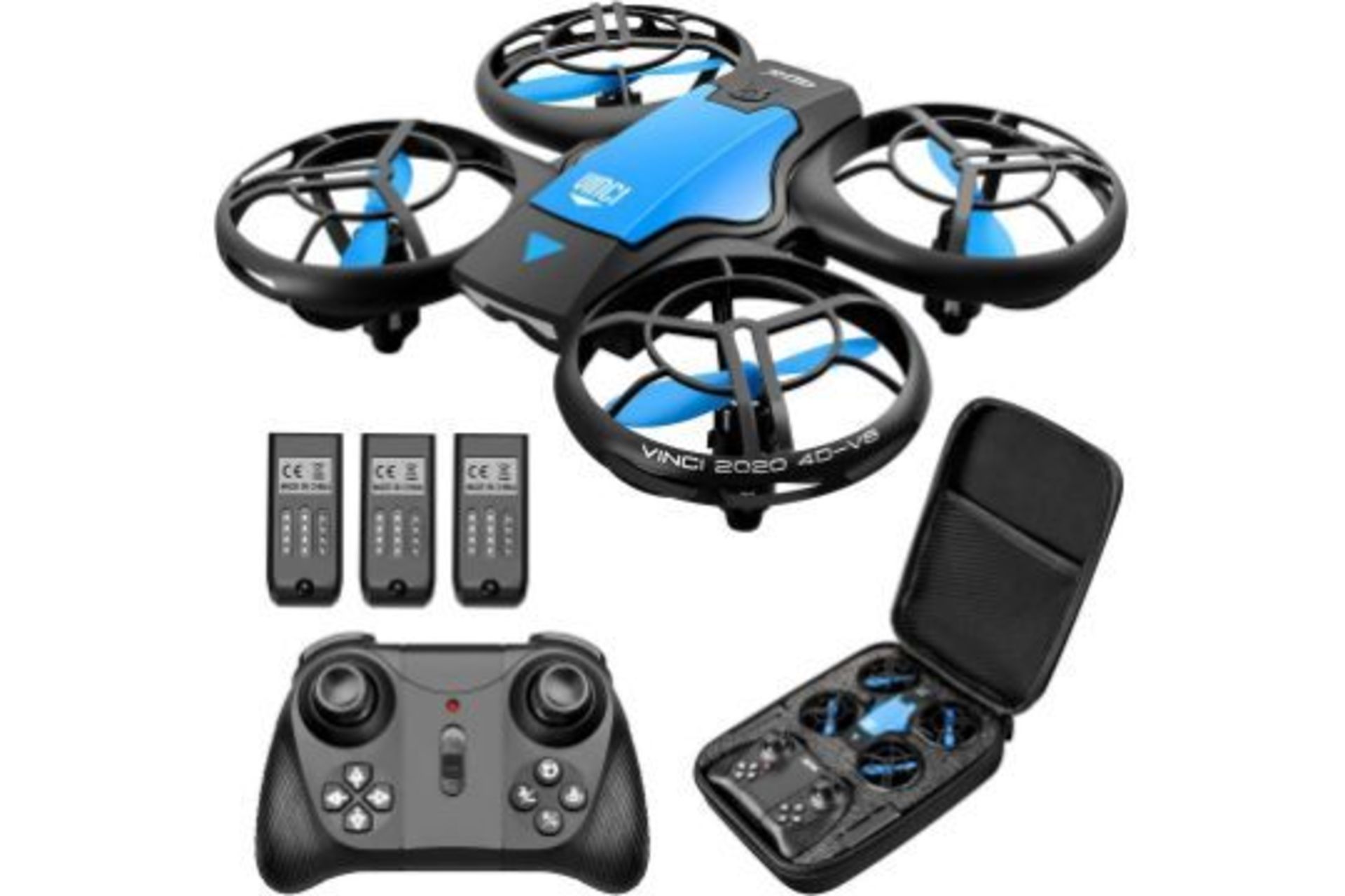 2 X 4DRC Mini Drone for Kids Hand Operated RC Quadcopter Longer Flight Time, (4DV8) Altitude Hold,