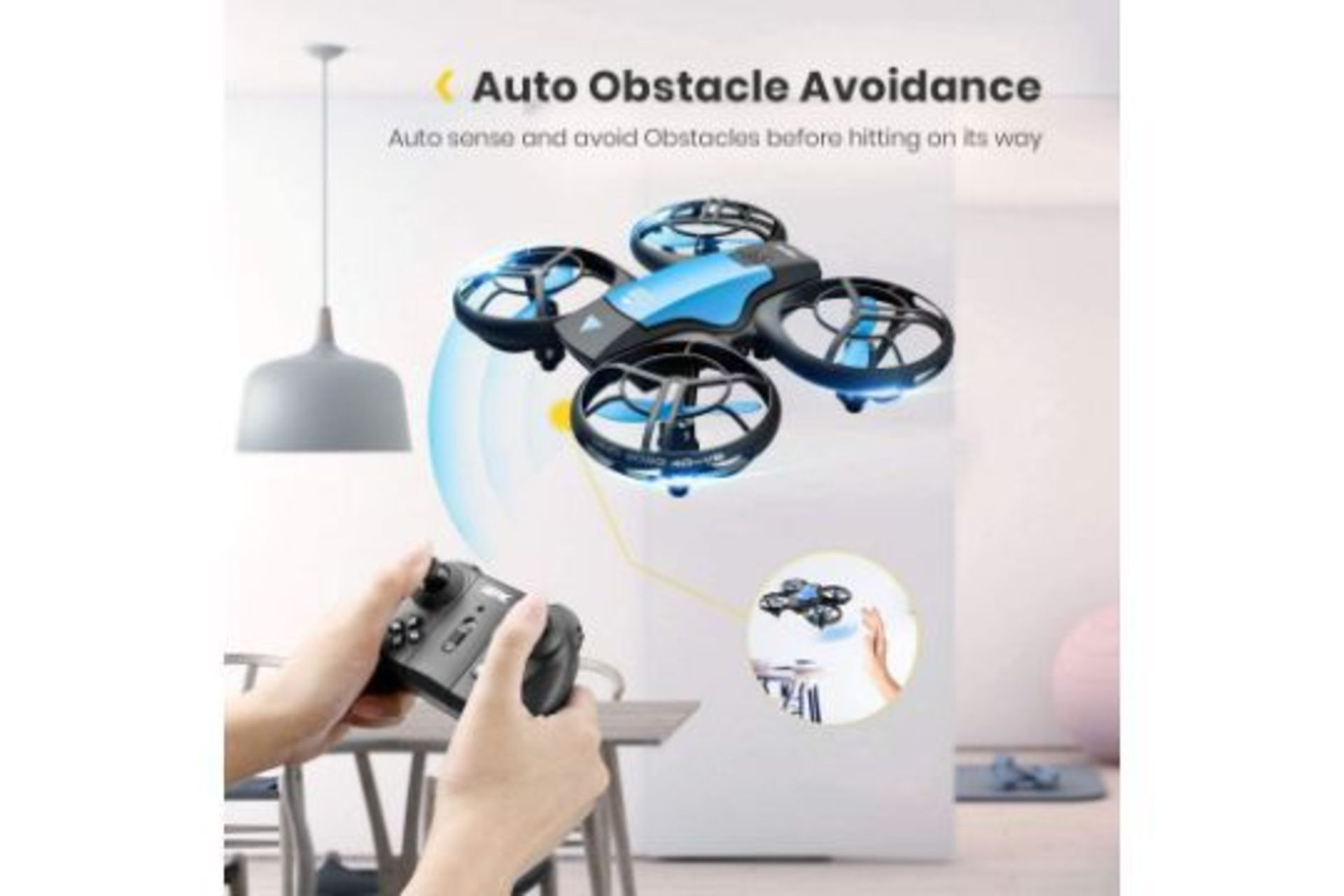 2 X 4DRC Mini Drone for Kids Hand Operated RC Quadcopter Longer Flight Time, (4DV8) Altitude Hold, - Image 2 of 3