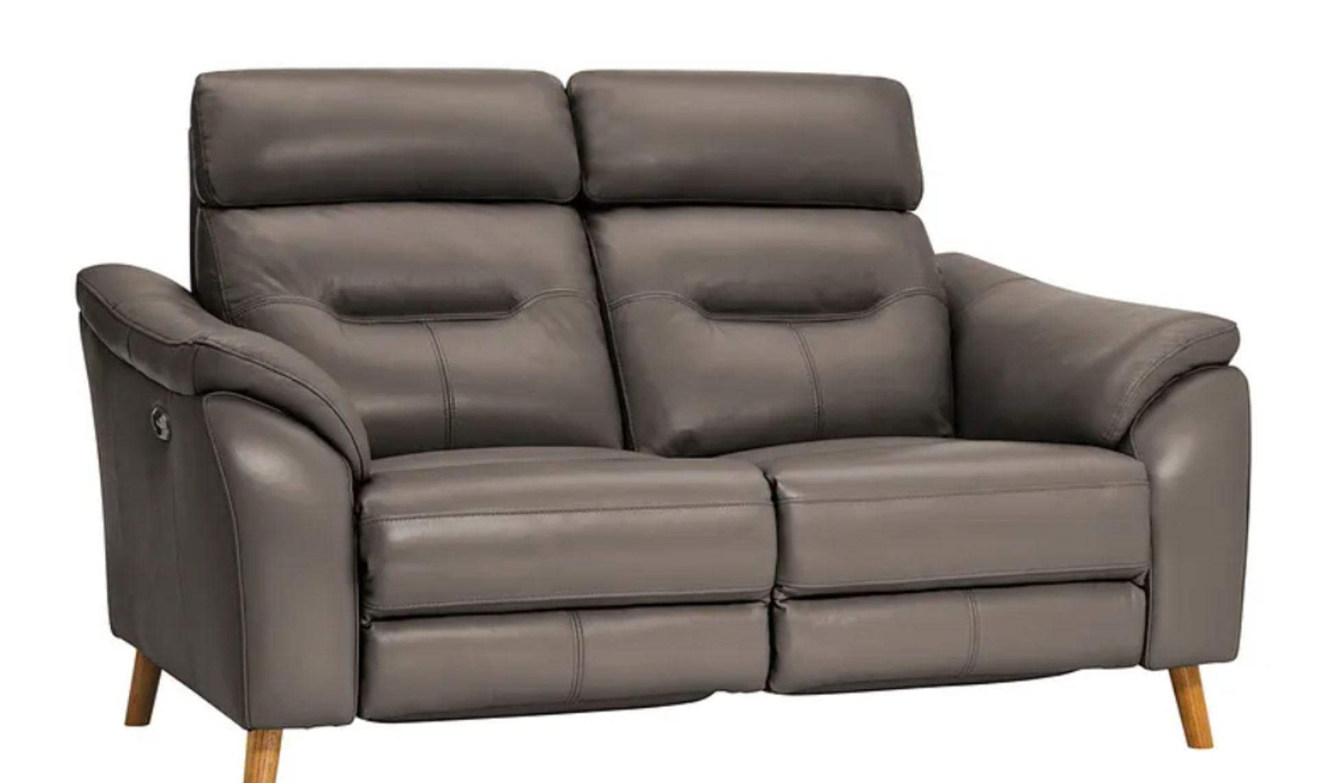 MUSE 2 Seater Electric Recliner Sofa | Grey Leather. RRP £1,699.00. Muse is a range of leather