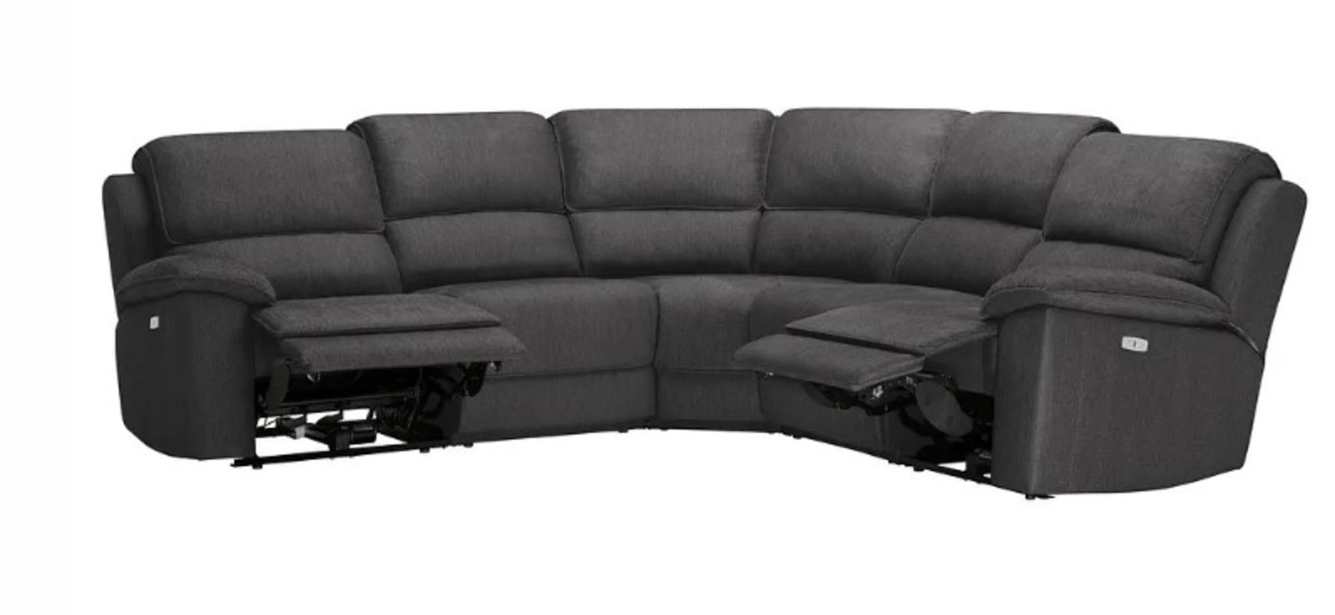 GOODWOOD 6 Seat Corner Recliner Sofa | Plush Charcoal Fabric. RRP £2,549. (ROW7-6BOXES) The Goodwood - Image 5 of 9