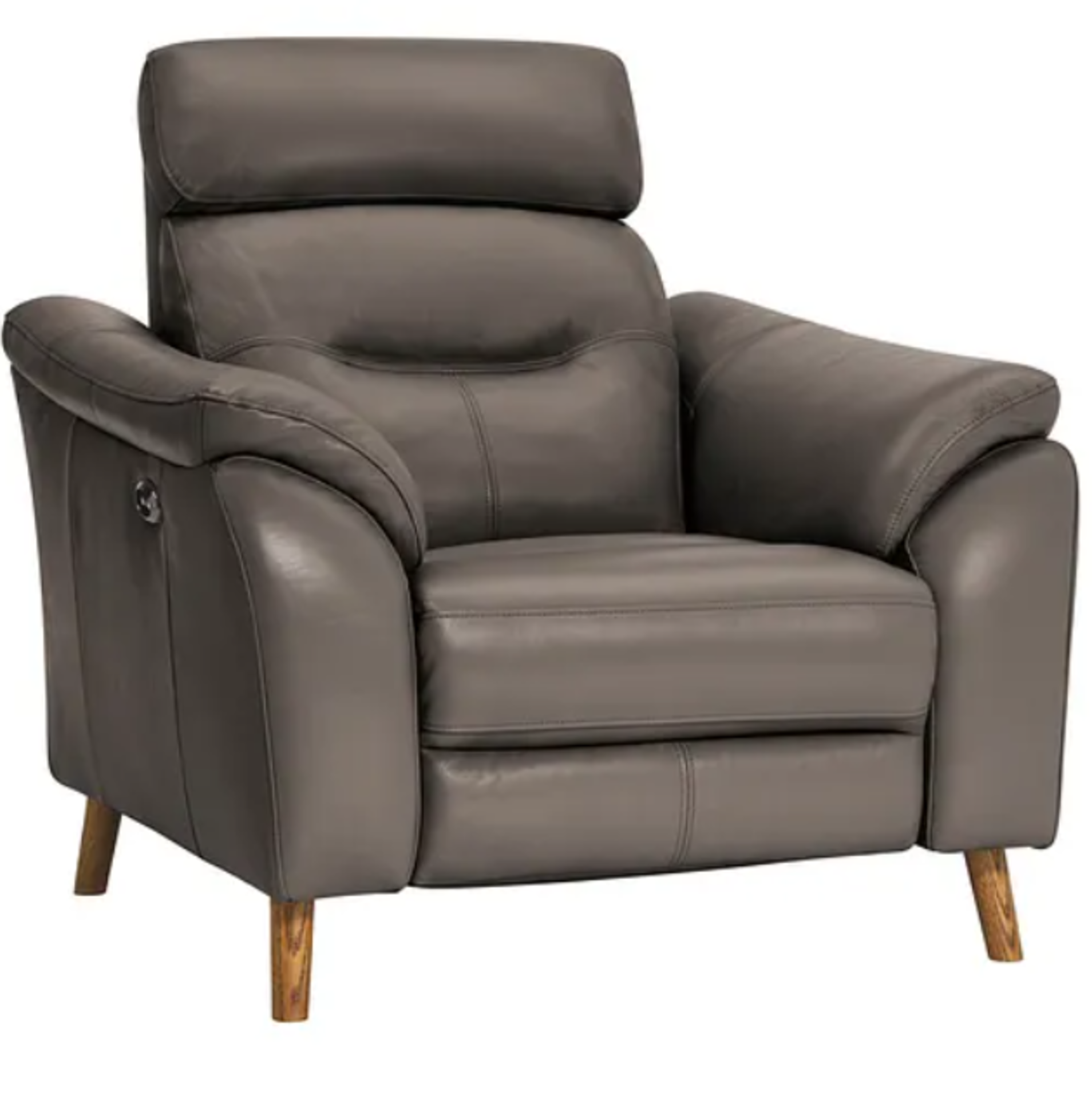 Muse Electric Recliner Armchair | Dark Grey Leather RRP £1,149.99. Muse brings recliner style