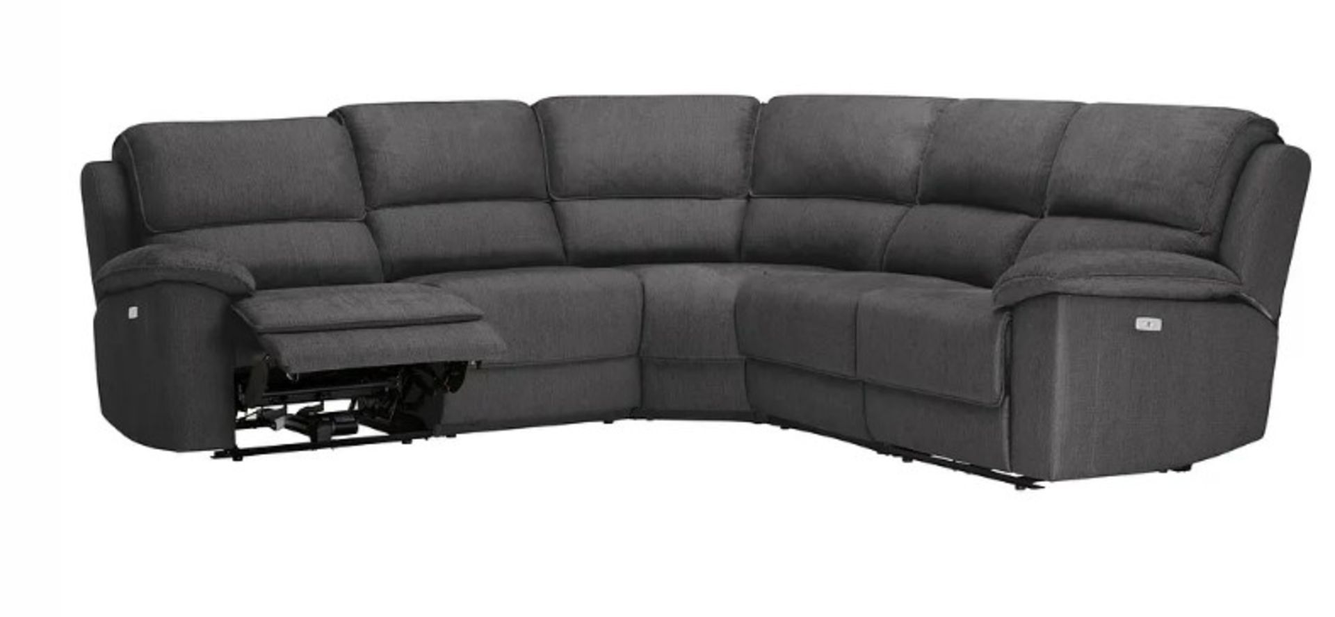GOODWOOD 6 Seat Corner Recliner Sofa | Plush Charcoal Fabric. RRP £2,549. (ROW7-6BOXES) The Goodwood - Image 2 of 9