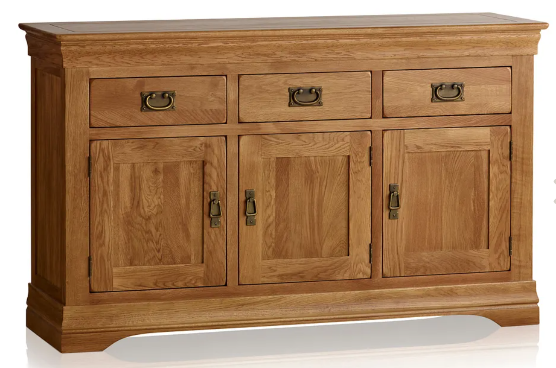 FRENCH FARMHOUSE Rustic Solid Oak Large Sideboard. RRP £499.99. The French Farmhouse Rustic Solid