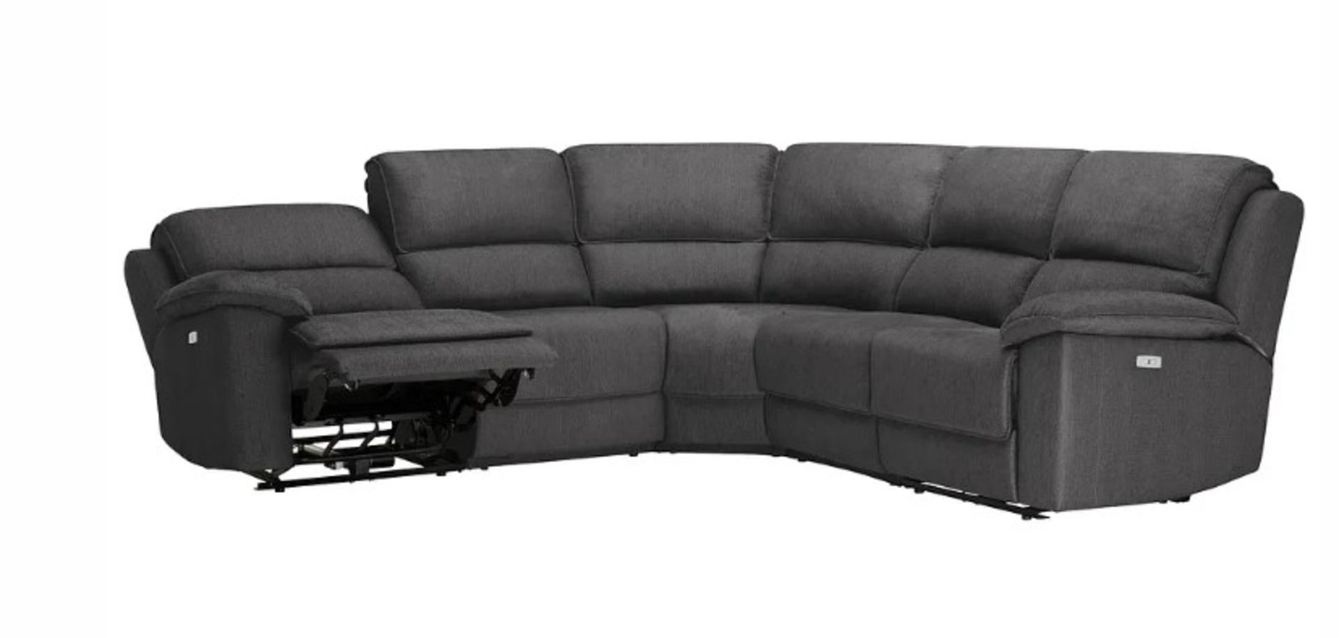 GOODWOOD 6 Seat Corner Recliner Sofa | Plush Charcoal Fabric. RRP £2,549. (ROW7-6BOXES) The Goodwood - Image 3 of 9