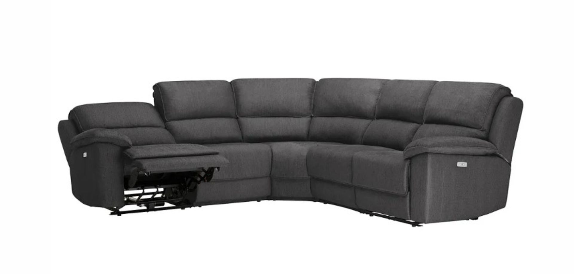 GOODWOOD 6 Seat Corner Recliner Sofa | Plush Charcoal Fabric. RRP £2,549. (ROW7-6BOXES) The Goodwood - Image 4 of 9