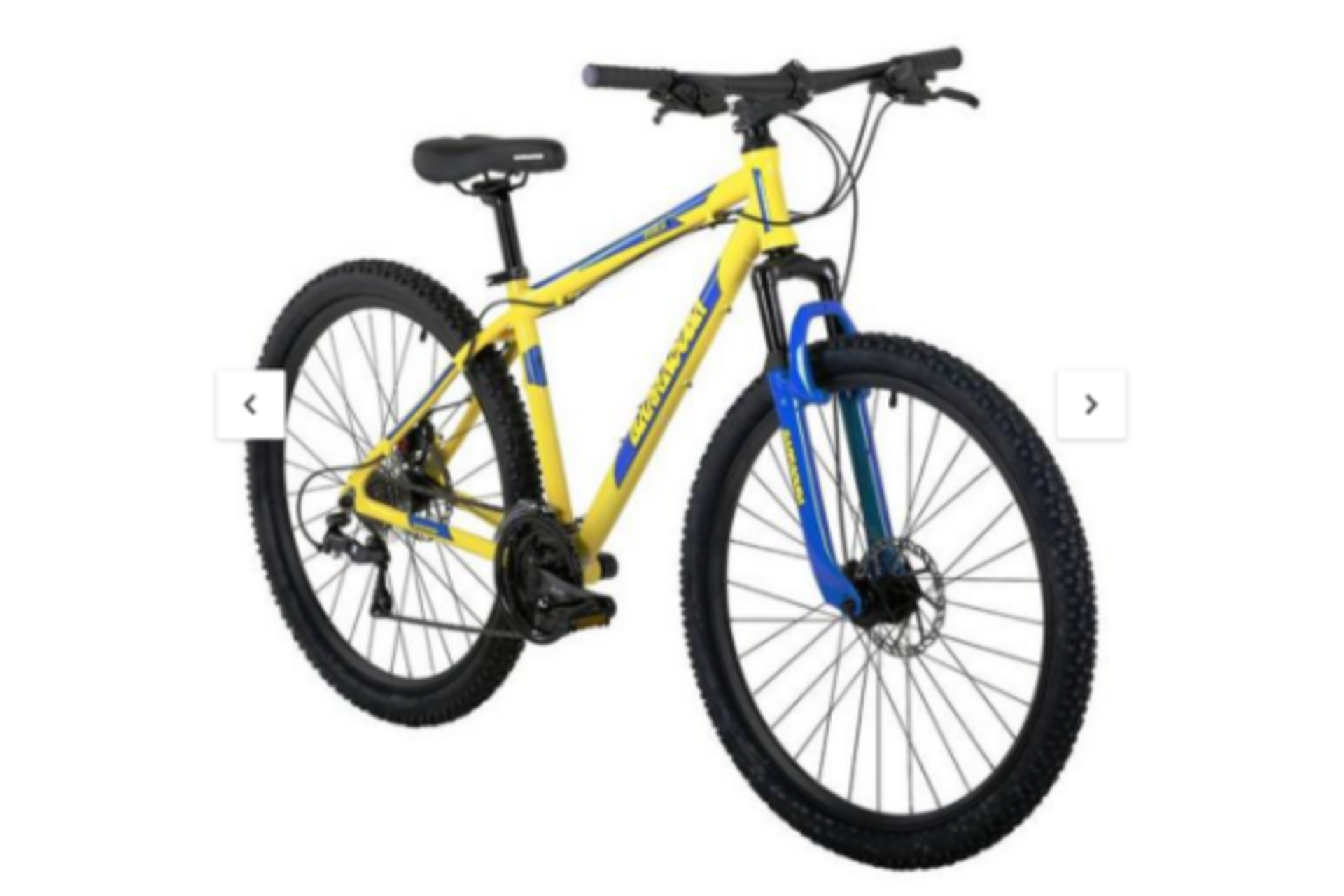 New & Boxed Barracuda Draco 4 19 Inch Hardtail 24 Speed 27.5 Inch Yellow Blue Disc brakes. RRP £