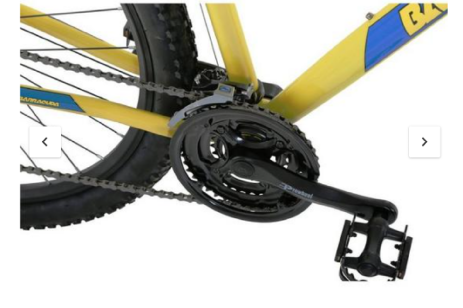 New & Boxed Barracuda Draco 4 19 Inch Hardtail 24 Speed 27.5 Inch Yellow Blue Disc brakes. RRP £ - Image 3 of 3