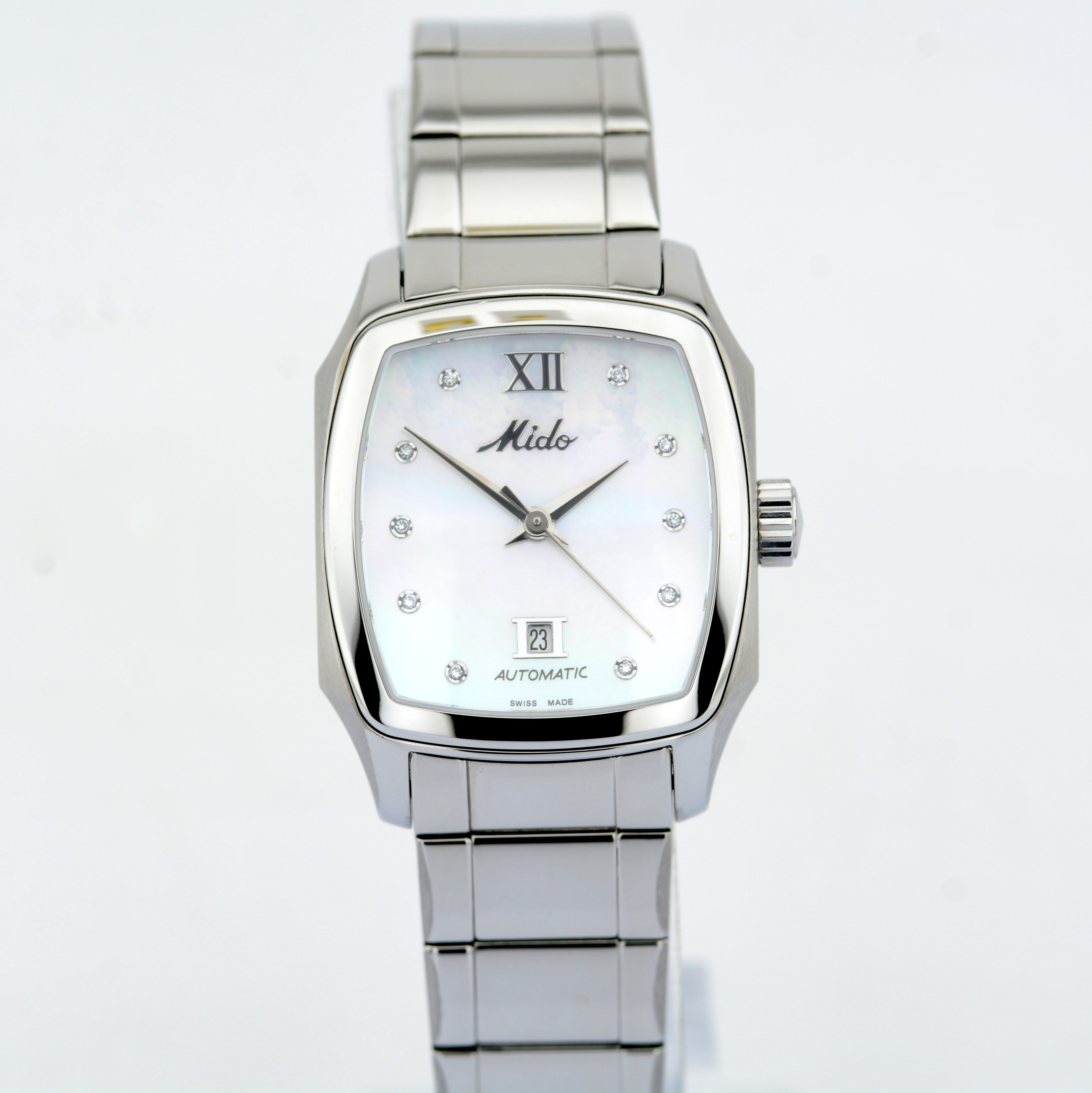 Mido / Ocean Star Diamond - Mother of Pearl Automatic Date - (Unworn) Steel / Lady's - Image 3 of 7