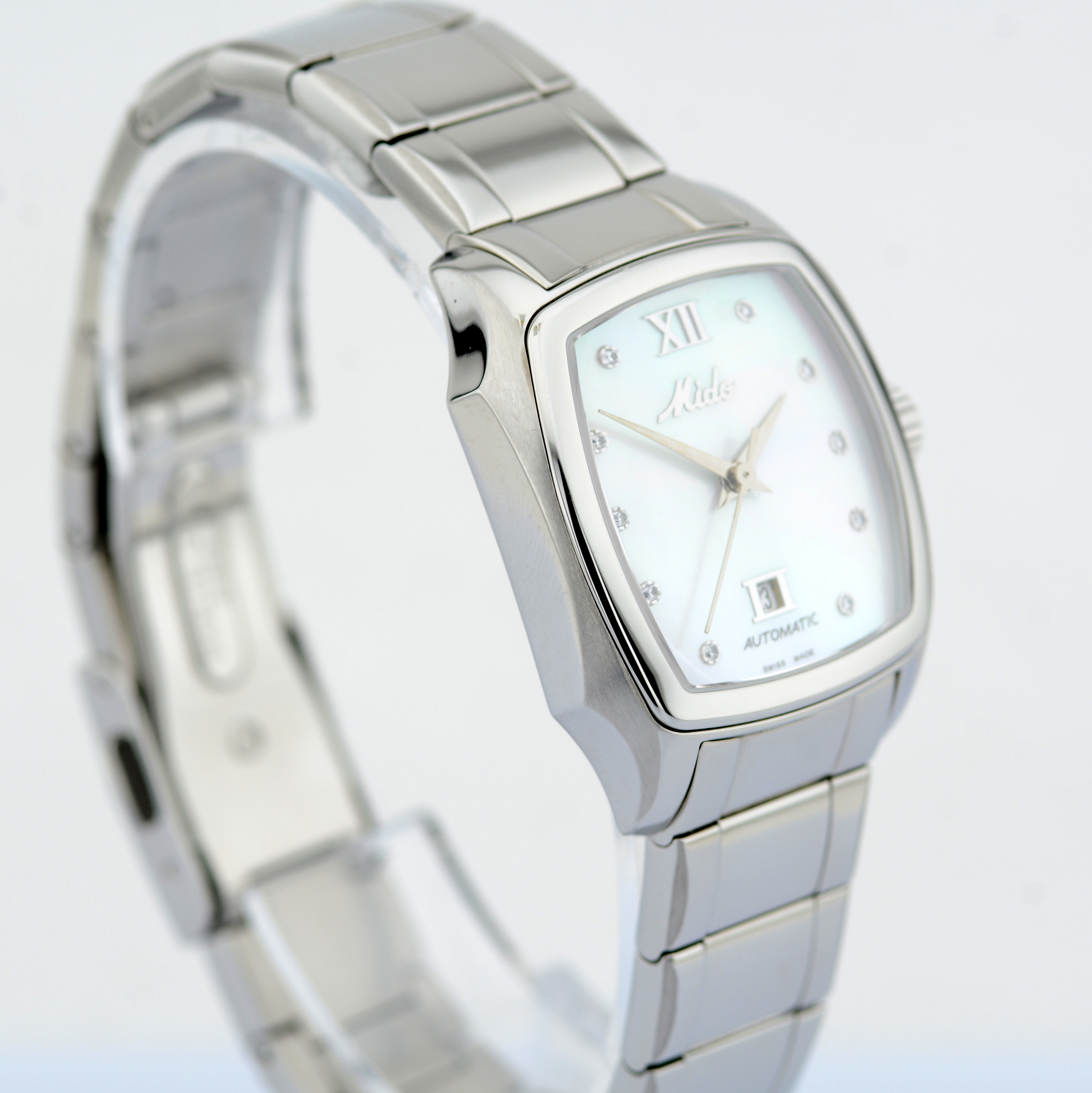 Mido / Ocean Star Diamond - Mother of Pearl Automatic Date - (Unworn) Steel / Lady's - Image 4 of 7