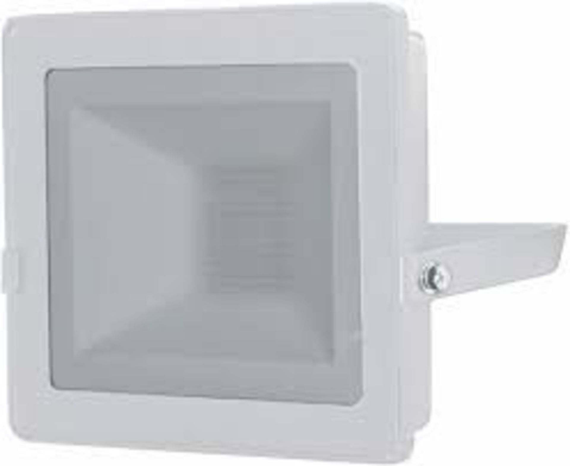 4 X NEW BOXED 20W LED FLOODLIGHT WITH PIR. 1600 LUMEN. 5000K. IP44 RATED. ROW 1 RACK