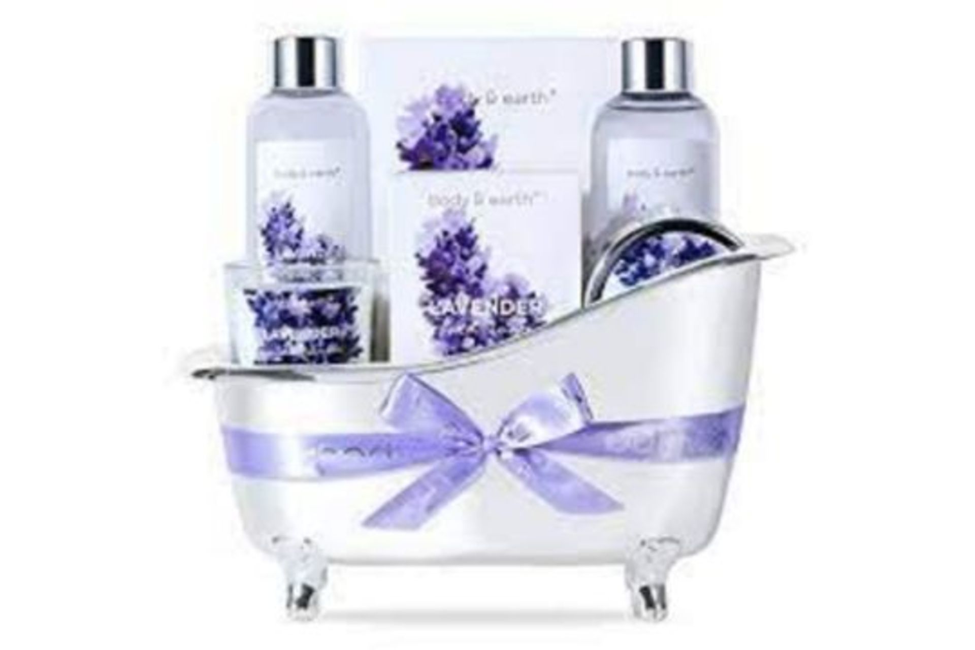 3 x NEW PACKAGED Lavender Spa Bathtub Gift Sets. (SKU: SP-18-02). Natural Bath Spa Set: Our spa gift