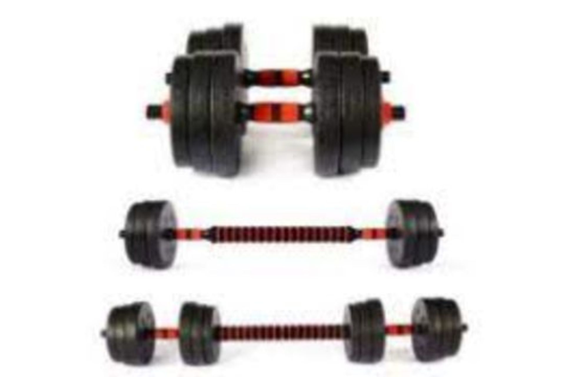 BRAND NEW 30KG BARBELL/DUMBBELL BODY BUILDING SET R15