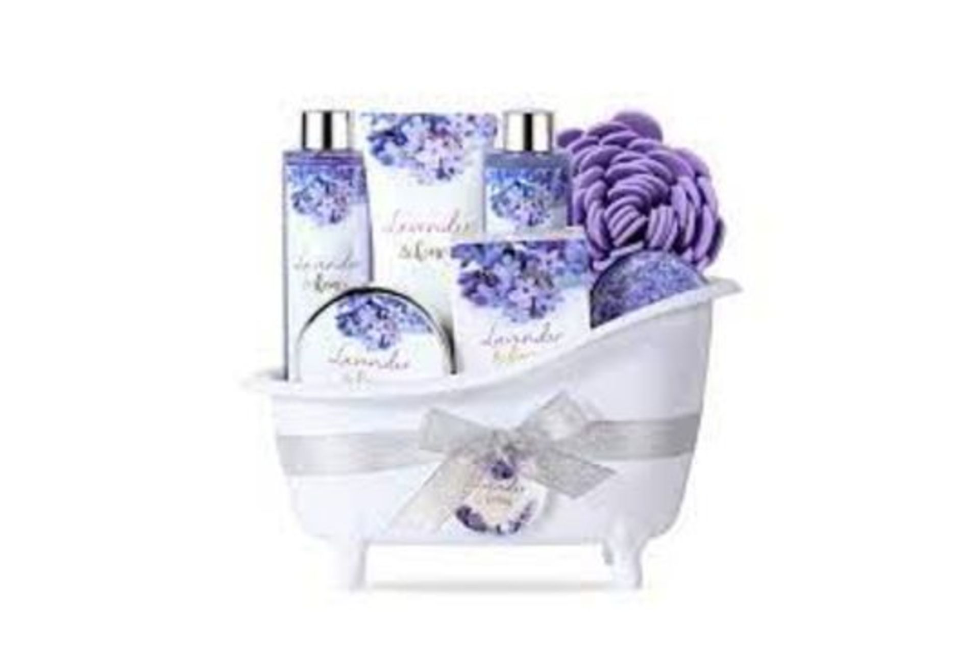 3 x NEW PACKAGED BODY & EARTH Lavender & Honey Spa Bathtub Set. (ROW12) Contents: This bath set