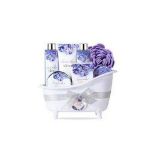 3 x NEW PACKAGED BODY & EARTH Lavender & Honey Spa Bathtub Set. (ROW12) Contents: This bath set