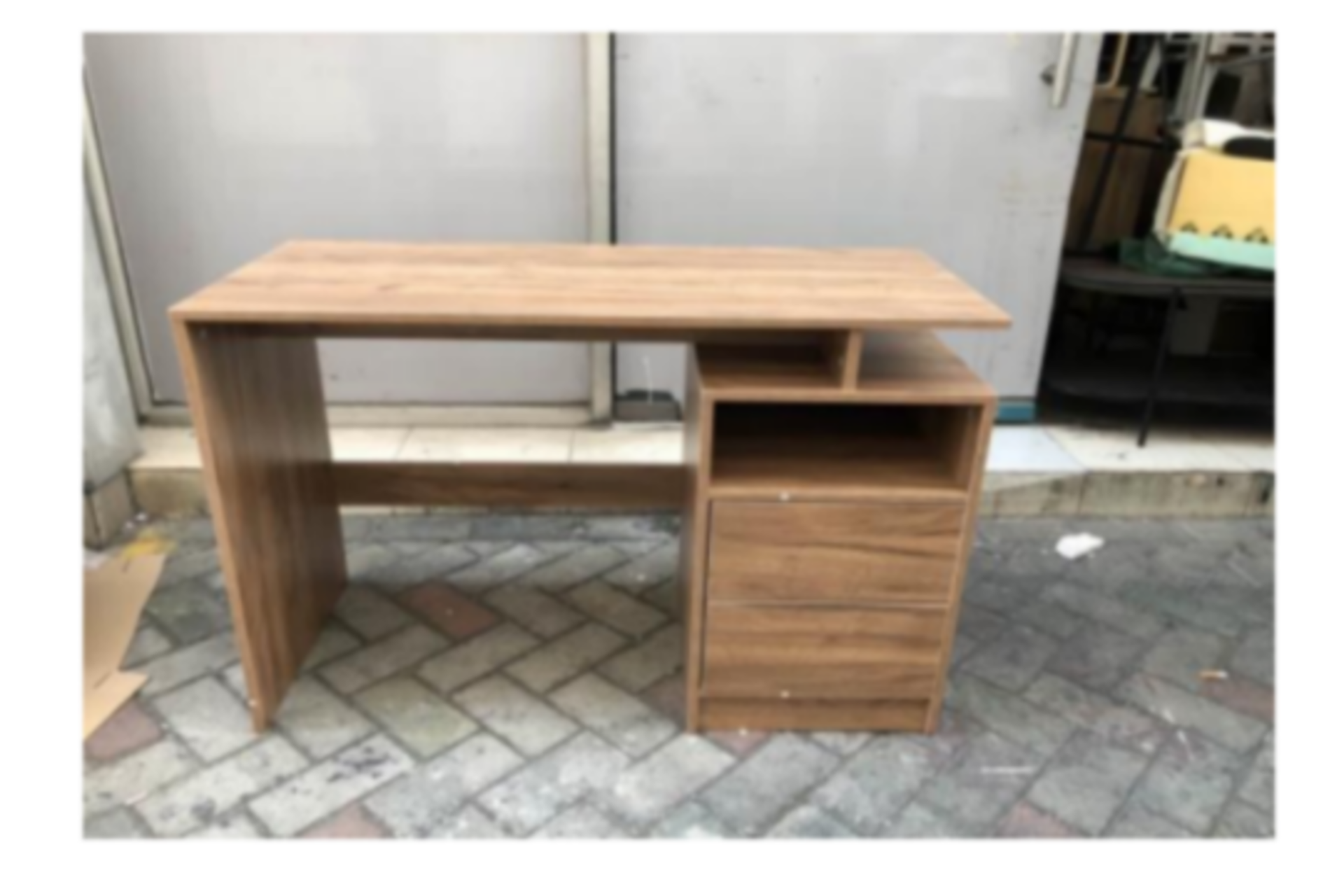 BRAND NEW WOOD GRAIN 2 DRAWER COMPUTER DESK RRP £199 (2583)