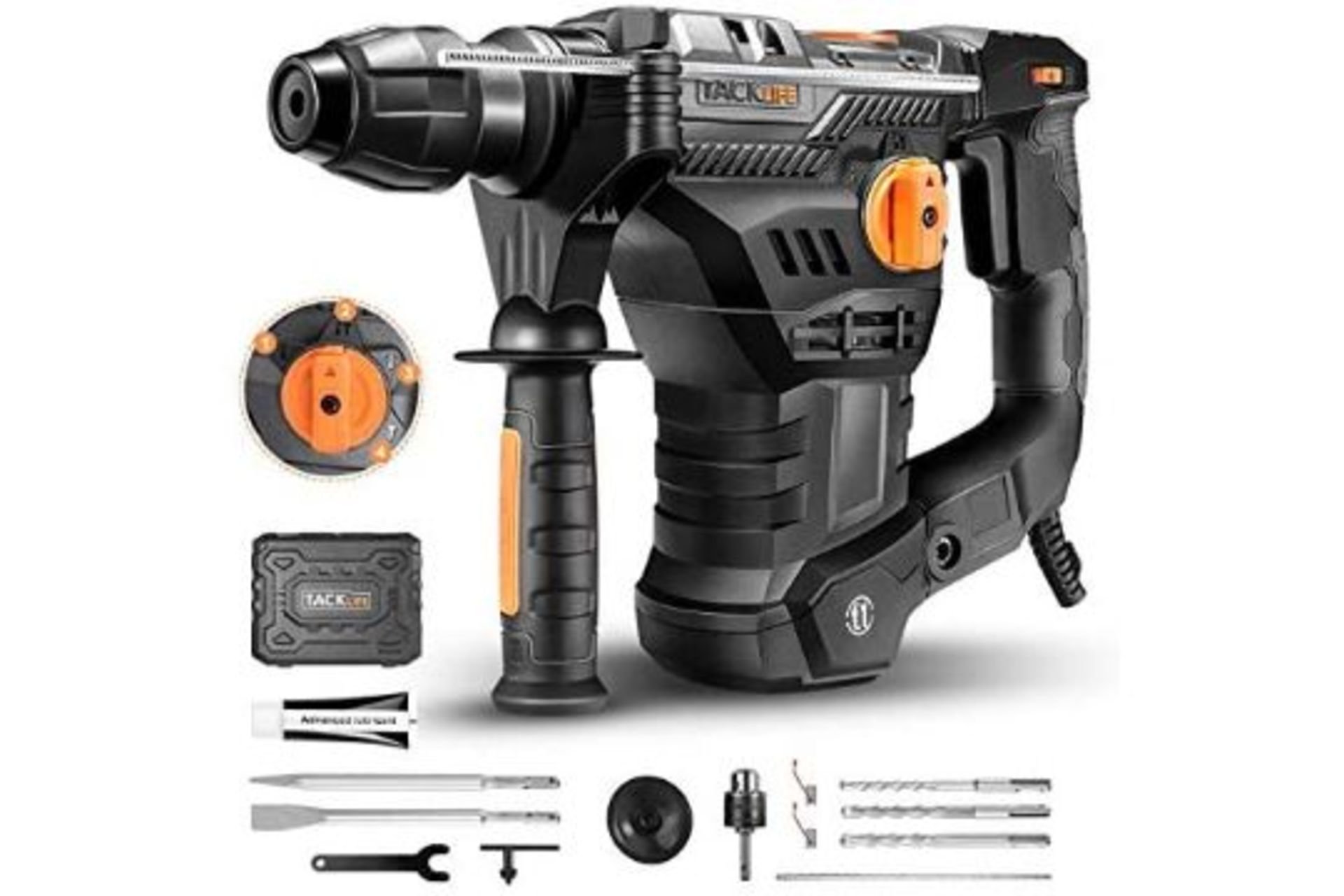 10 X NEW BOXED Hammer Drill, Rotary Hammer Drill 1500W 7J with SDS Plus Chuck and Vibration Control,