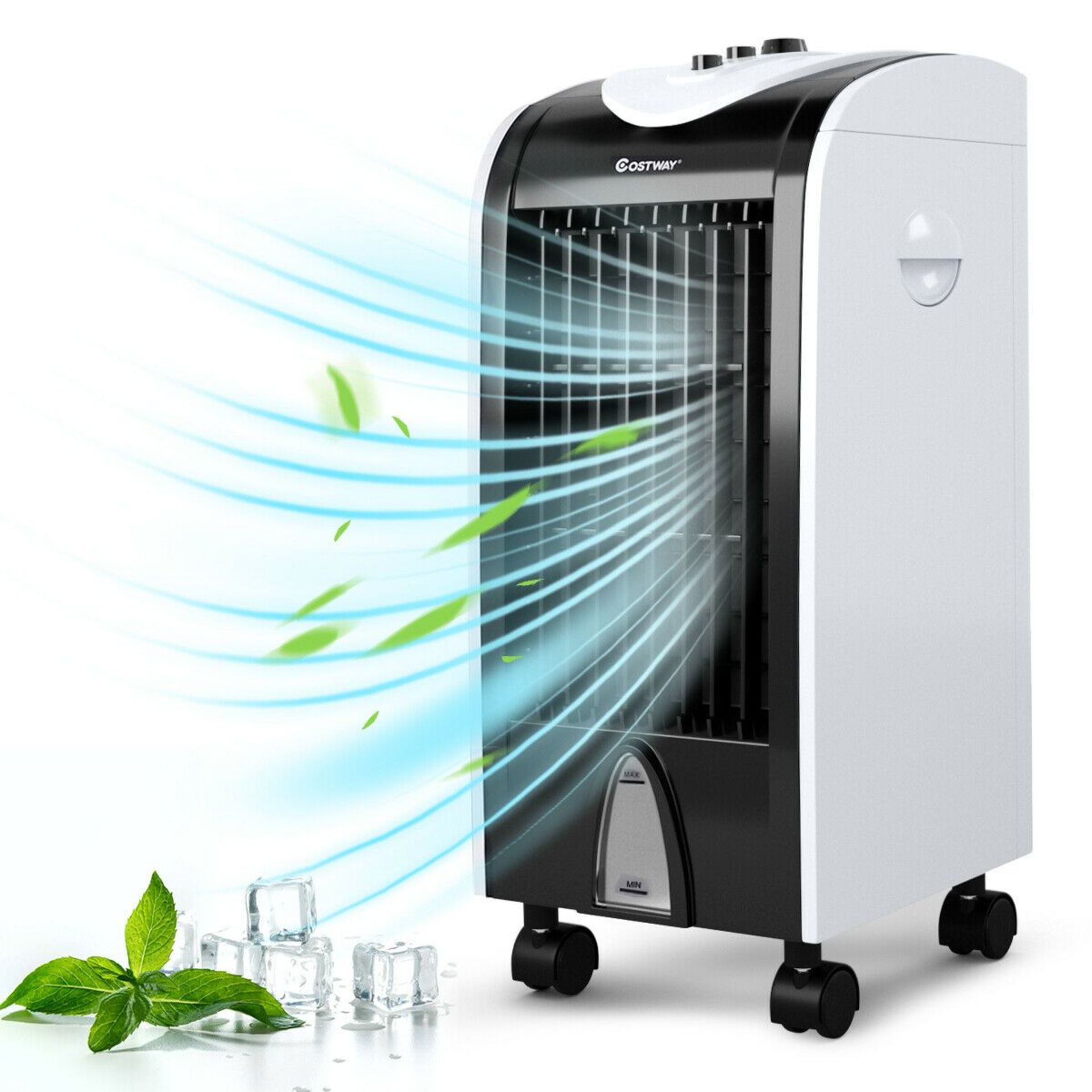 Portable Air Cooler, Fan and Humidifier. RRP £119.00. Humidify, cool and super cool the air on those