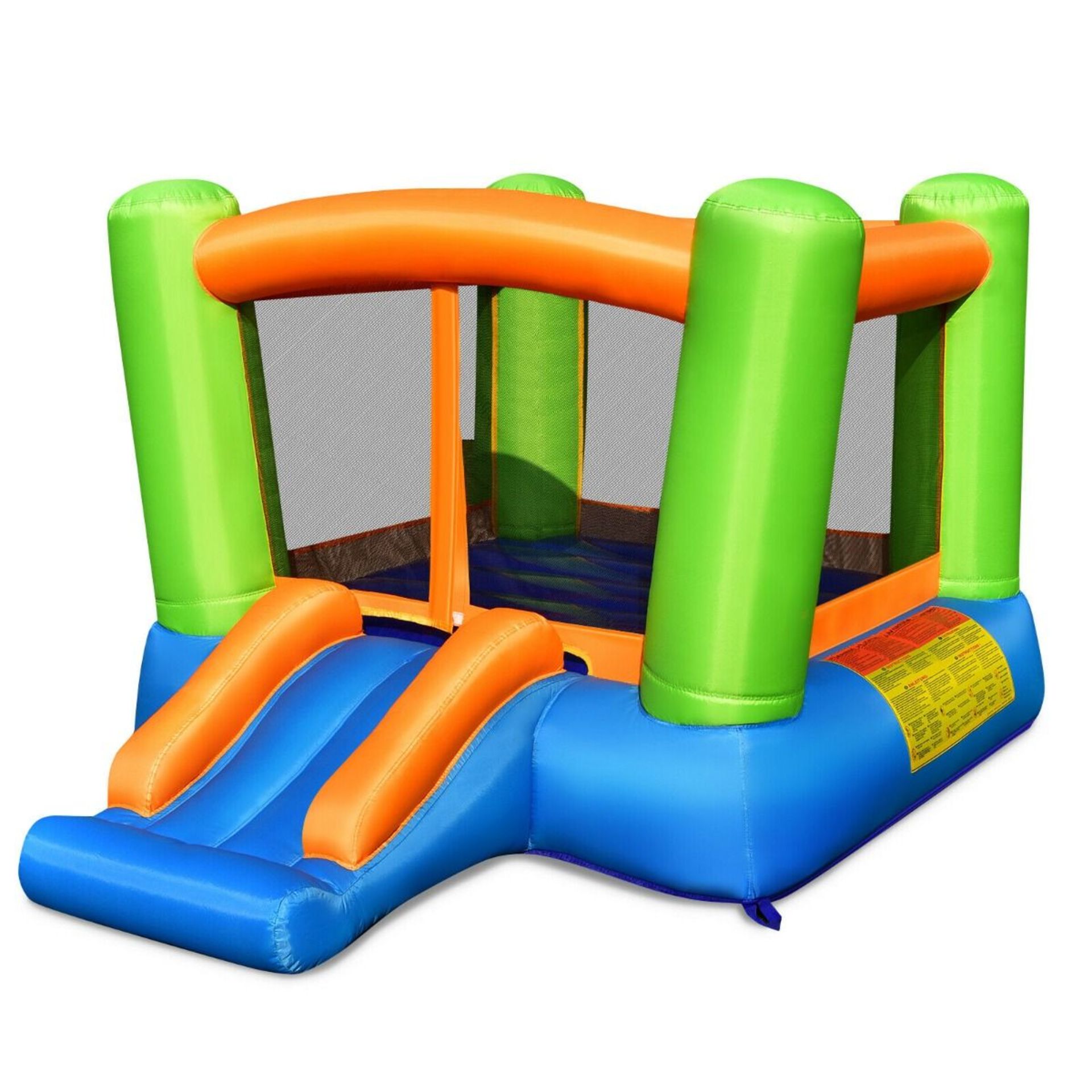 Kids Cute Castle with Slide and Carrying Bag. RRP £169.99. The inflatable castle provides your