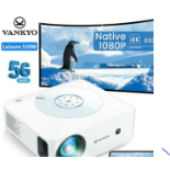 New Boxed VANKYO LEISURE 530W Native 1080P Full HD Video Projector 5G WiFi iOS & Android. RRP £279.