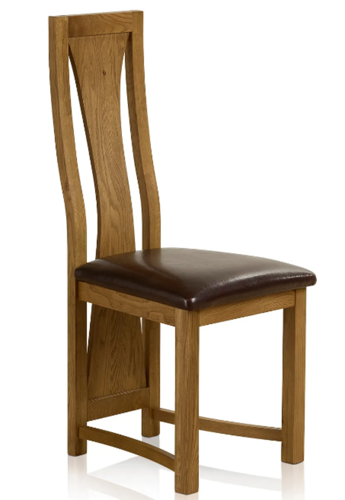 Pair of WATERFALL RUSTIC OAK Dining Chair. RRP £190.00. *no seat pad*. The Waterfall dining chair is