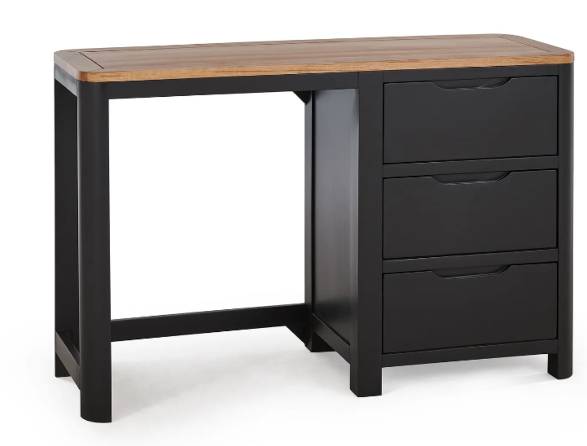 GROVE Natural Oak & Dark Grey Paint Dressing Table. RRP £599.99. A peaceful place to get ready for - Image 2 of 2