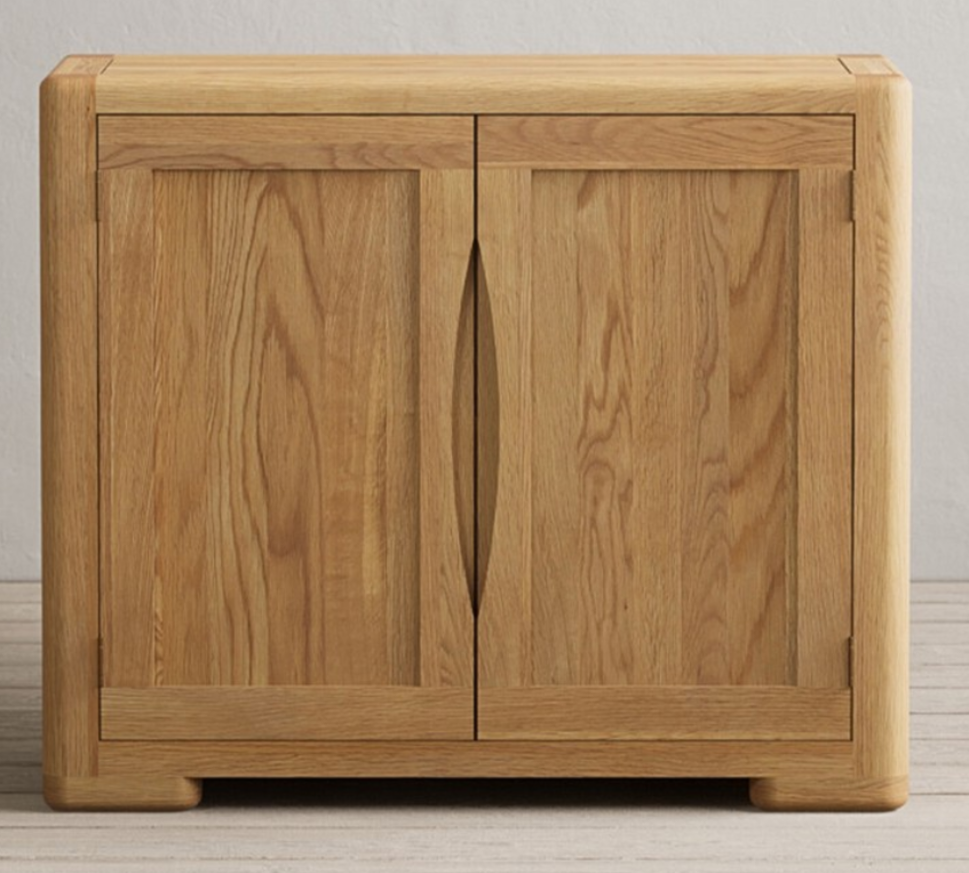 Solid Oak 2 Door Sideboard. RRP £359.99. Add this stand out piece to your room or living room for