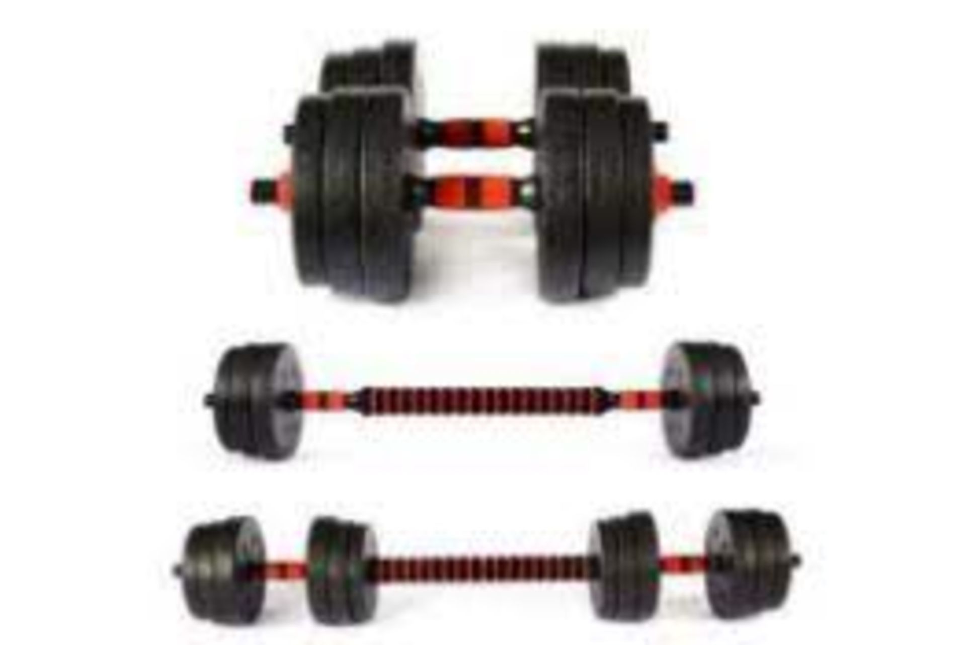 2 X BRAND NEW 30KG BARBELL/DUMBBELL BODY BUILDING SET R15