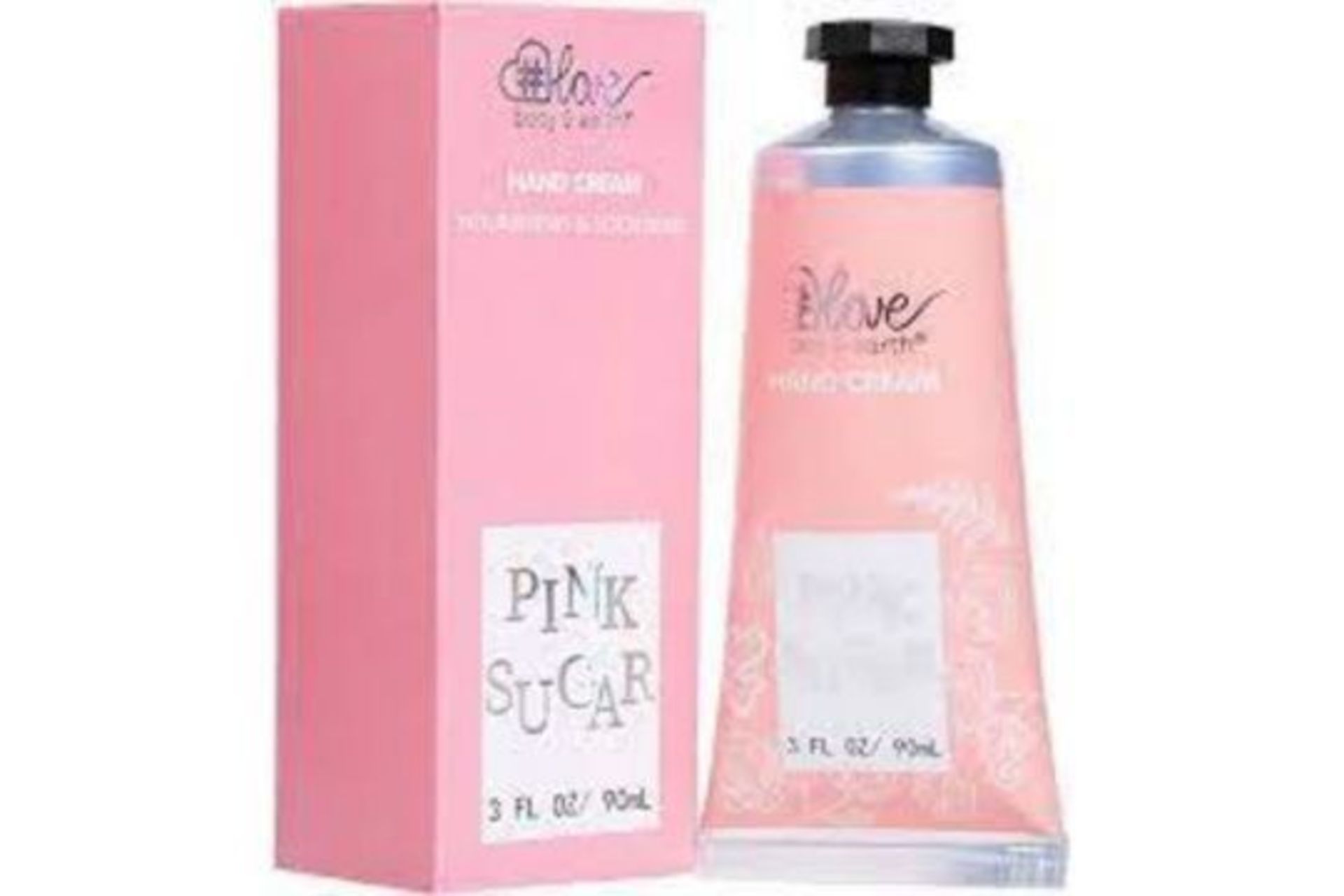40 x NEW PACKAGED Pink Sugar 90ml Hand Cream (SKU: BEL-HC-13). Plant Essence Pleasant Fragrance :