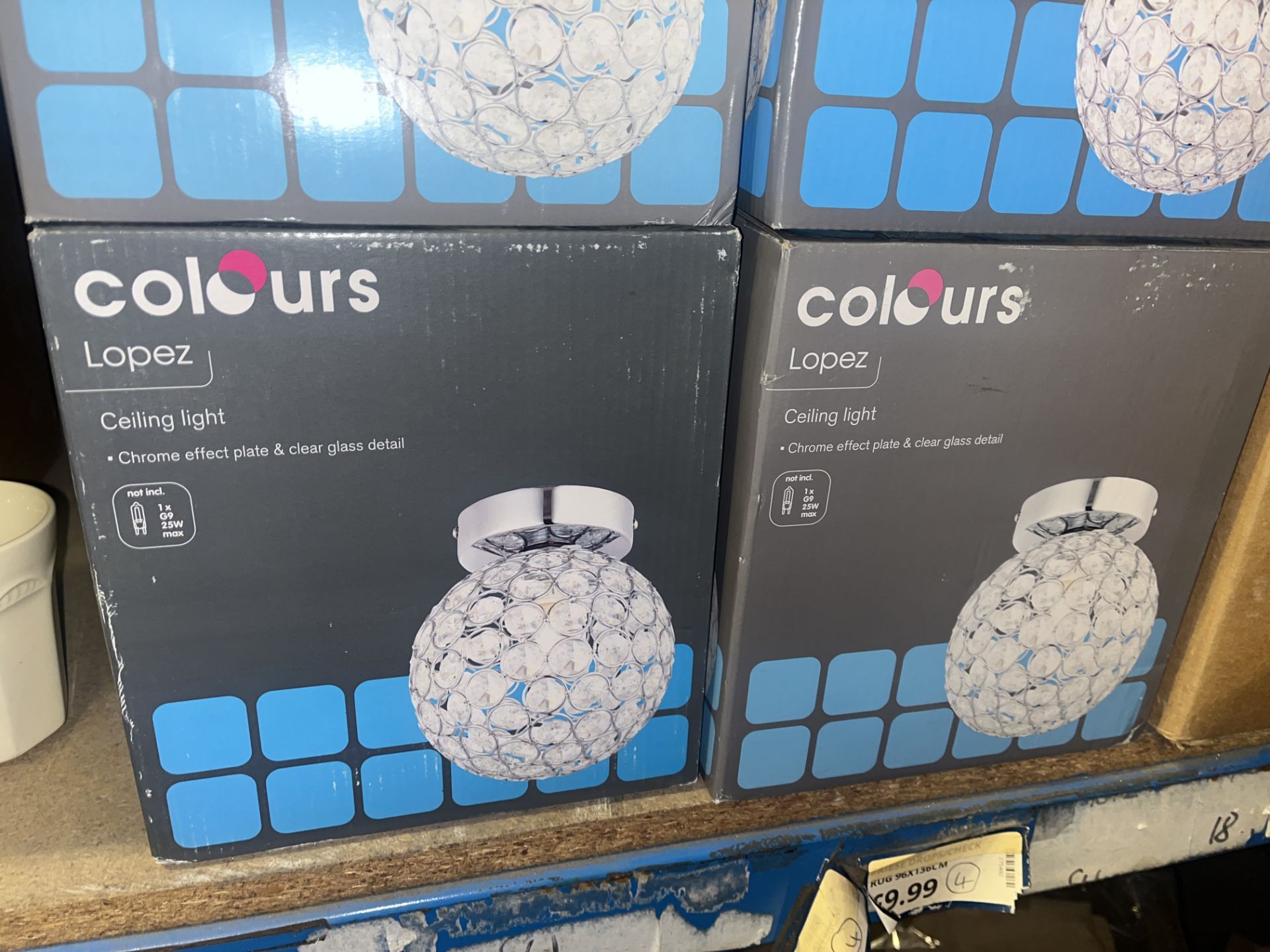 6 X BRAND NEW COLOURS LOPEZ CEILING LIGHTS S1-21