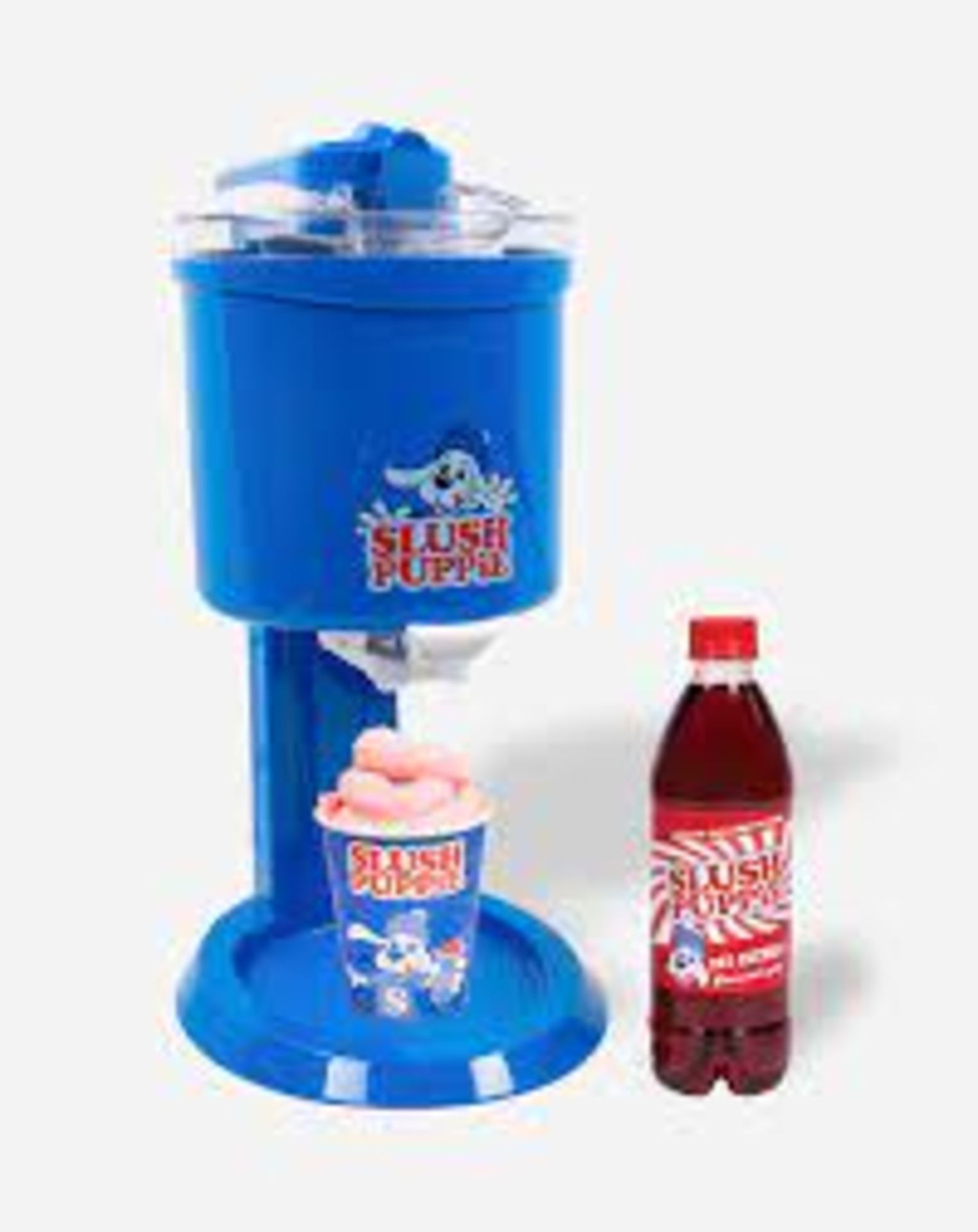 2 X NEW BOXED SLUSH PUPPIE ICE CREAM PARTY PACK. ICE CREAM MAKER AND RED CHERRIE SYRUP. (ROW15RACK) - Image 2 of 2