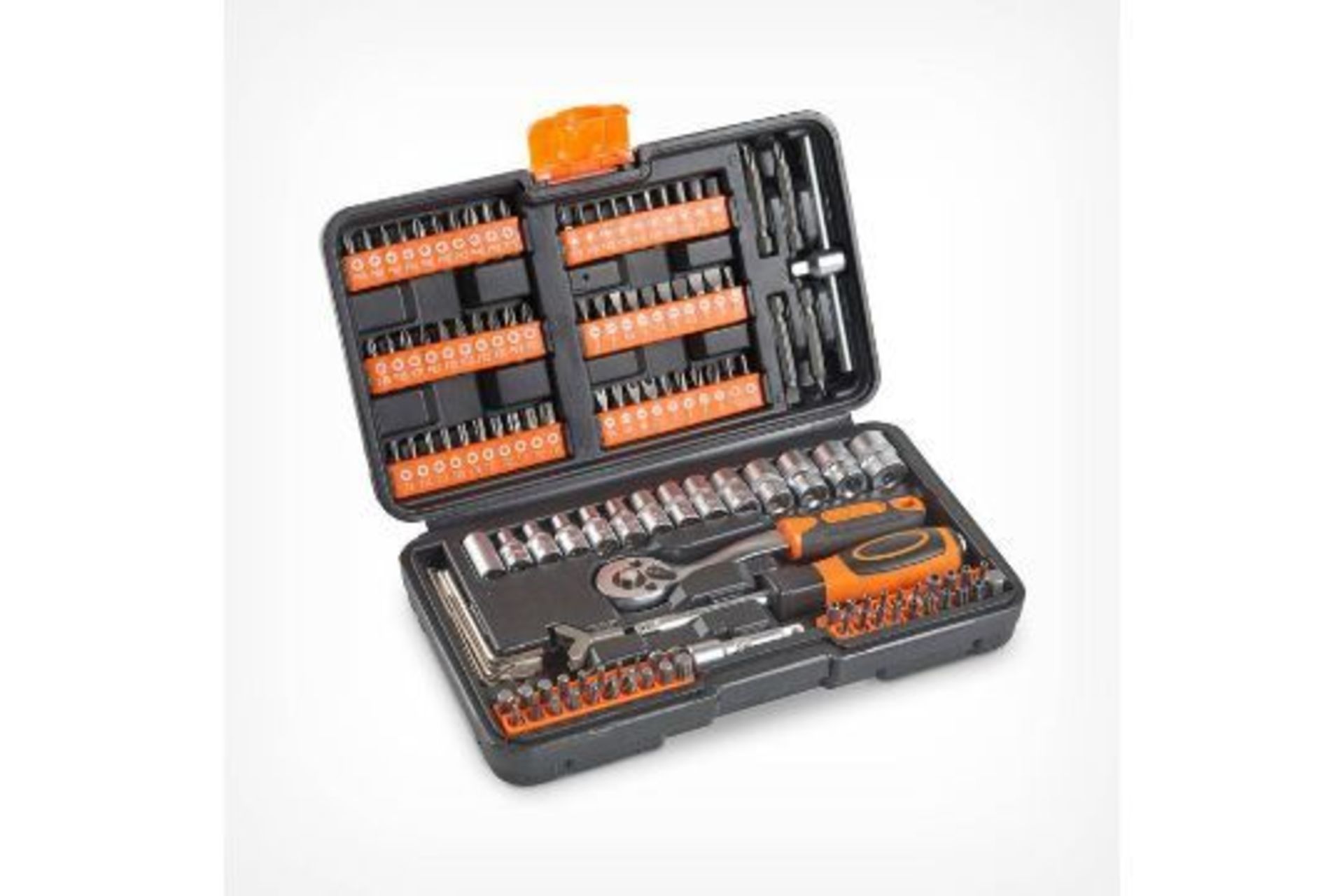 TRADE LOT 10 x New Boxed 130pc Socket + Bit Sets. (REF176-OFC) Be prepared for the unexpected with