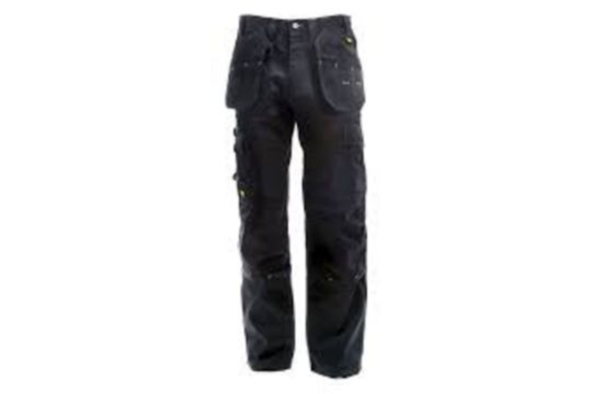 TRADE LOT 12 x NEW PACKAGED PAIRS OF DEWALT PRO TRADESMAN WORK TROUSERS. (ROW3)