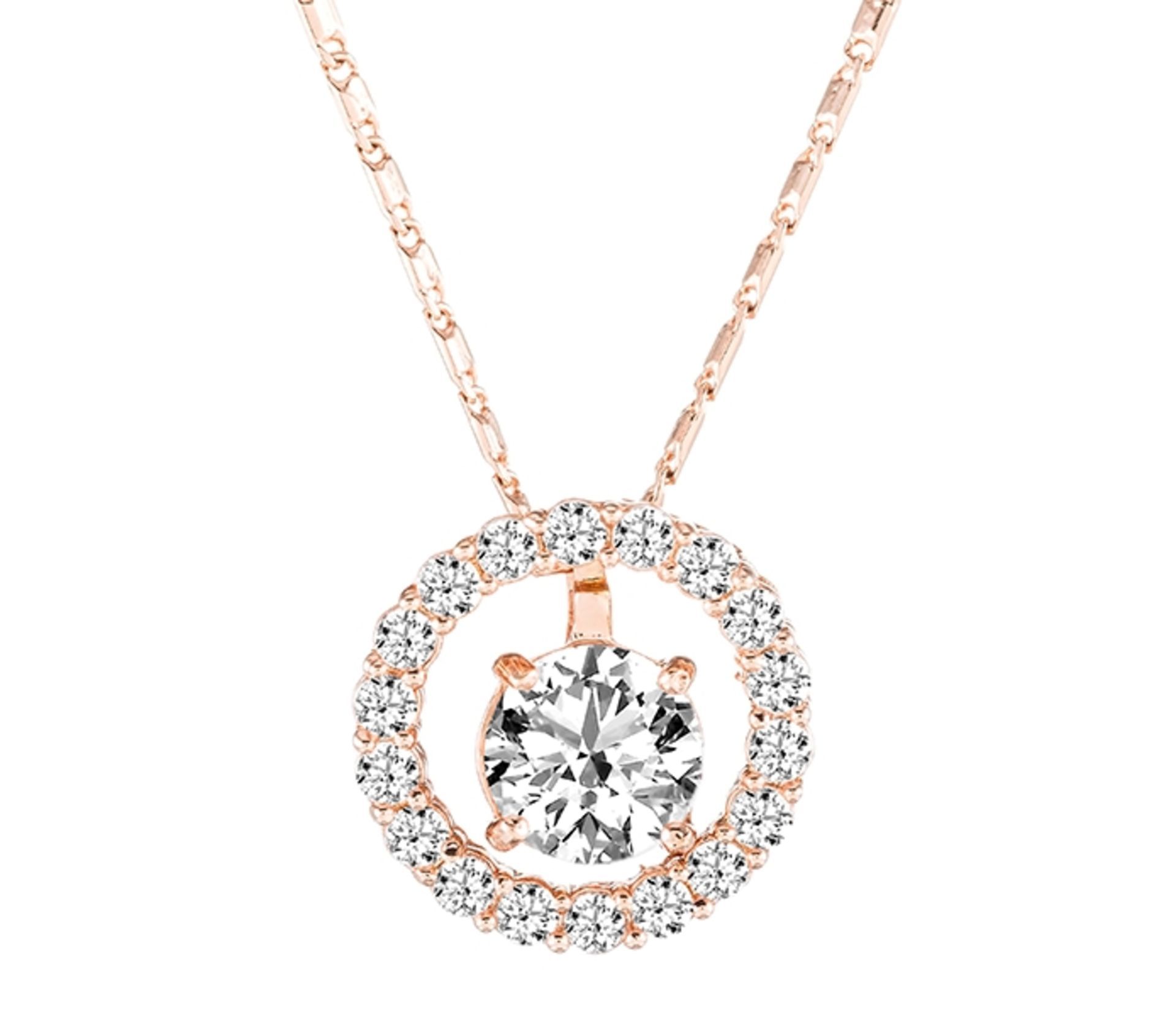 TRADE LOT 25 X BRAND NEW DIAMONDSTYLE LONDON SOLSTICE PENDANT IN ROSE GOLD WITH CERTIFICATION OF