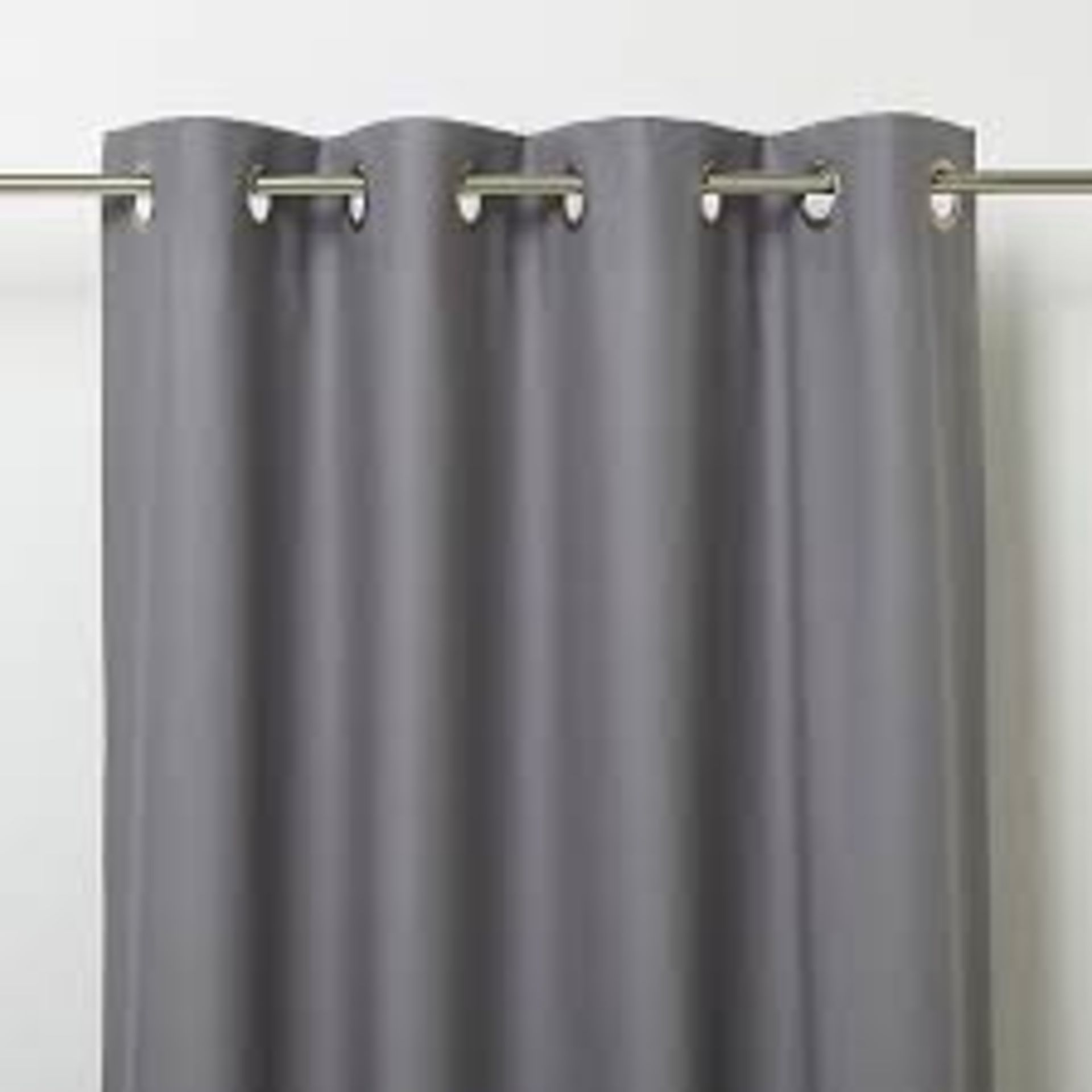 TRADE LOT 24 X NEW PACKAGED GOODHOME VESTRIS ANTI-COLD CURTAINS IN GREY. EASY CARE. 140CMX260CM(