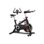 BRAND NEW ONETWOFIT EXERCISE BIKE, INDOOR CYCLING BIKE WITH 44LBS FLYWHEEL, SILENT BELT DRIVE,
