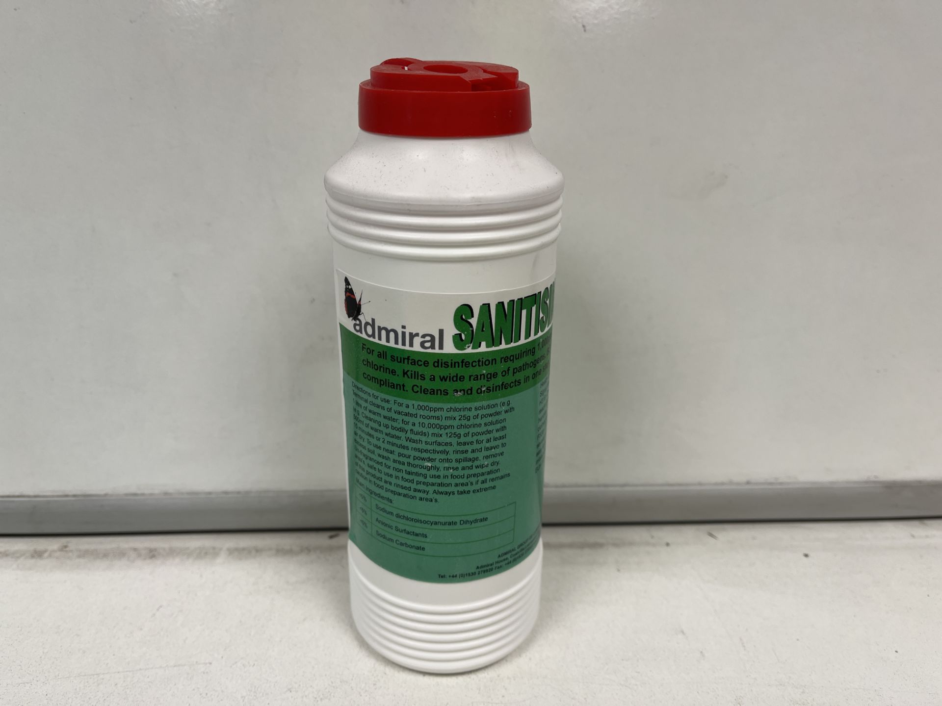 90 X BRAND NEW ADMIRAL PROFESSIONAL 500G SANITISING POWDER R19-6